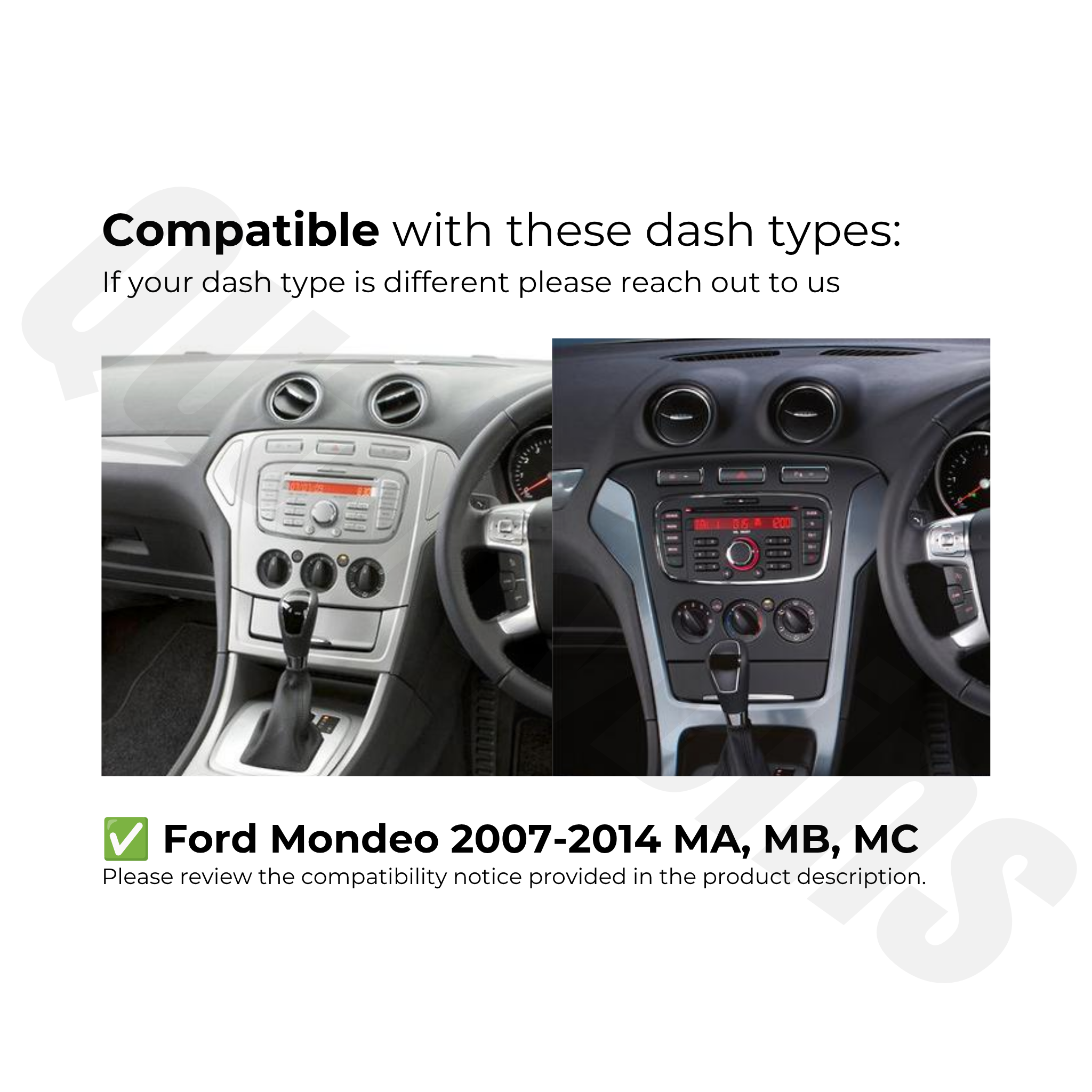 Ford Mondeo 2007-2014 (MA/MB/MC) | Apple CarPlay & Android Auto Head Unit Upgrade Kit