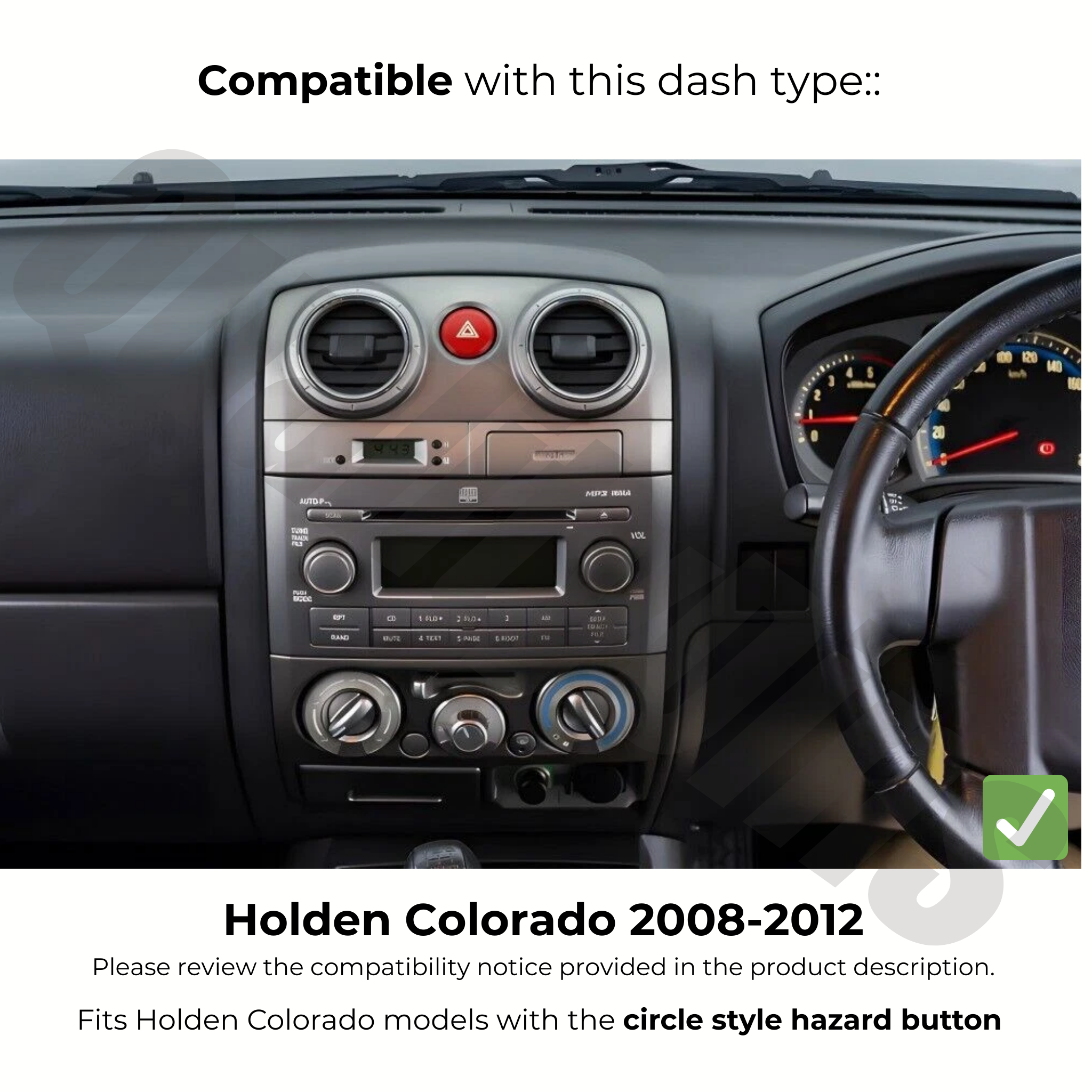 Holden Colorado 2008-2012 | Apple CarPlay & Android Auto Head Unit Upgrade Kit