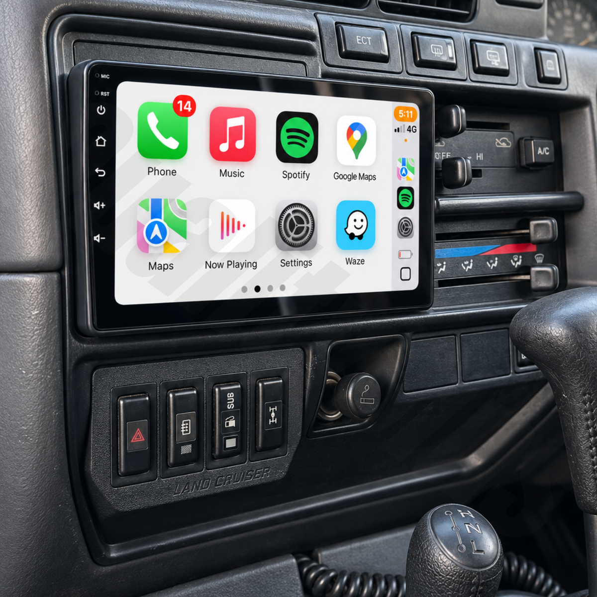 Toyota LandCruiser 80 Series 1990-1997 | Apple CarPlay & Android Auto Head Unit Upgrade Kit