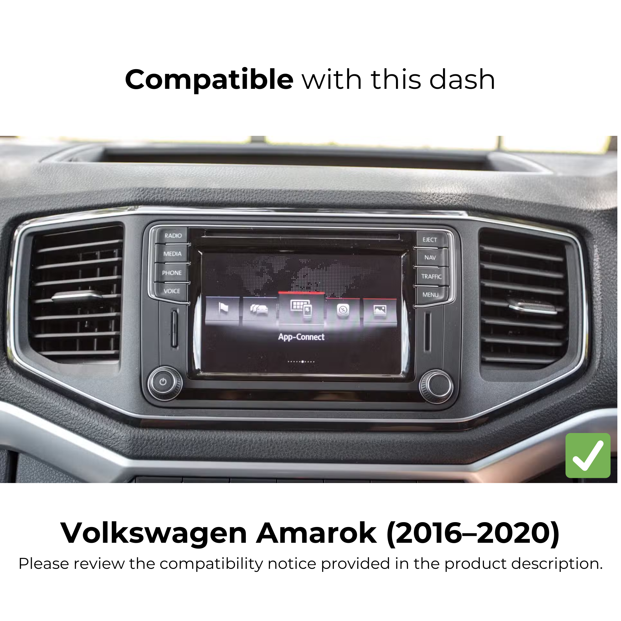 Volkswagen Amarok 2016-2020 | Apple CarPlay & Android Auto Head Unit Upgrade Kit