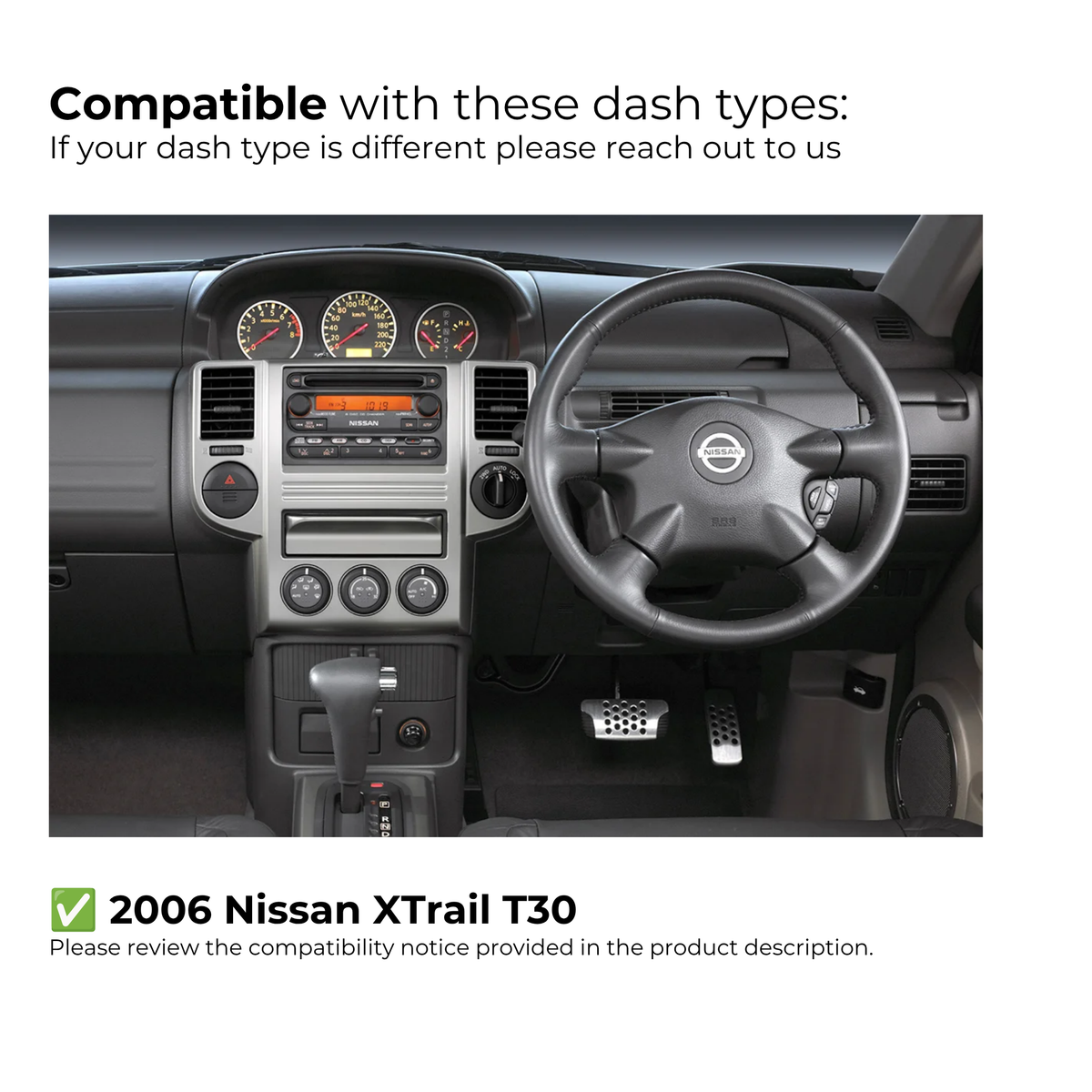 Nissan X-Trail 2001-2007 (T30) | Apple CarPlay & Android Auto Head Unit Upgrade Kit
