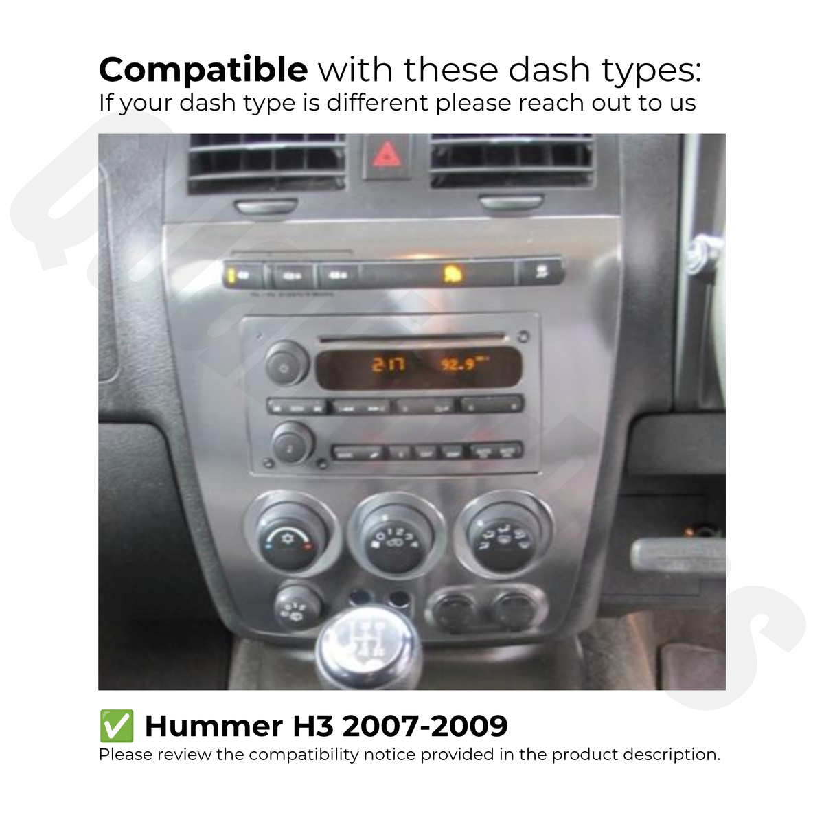 Hummer H3 2007-2009  | Apple CarPlay & Android Auto Head Unit Upgrade Kit