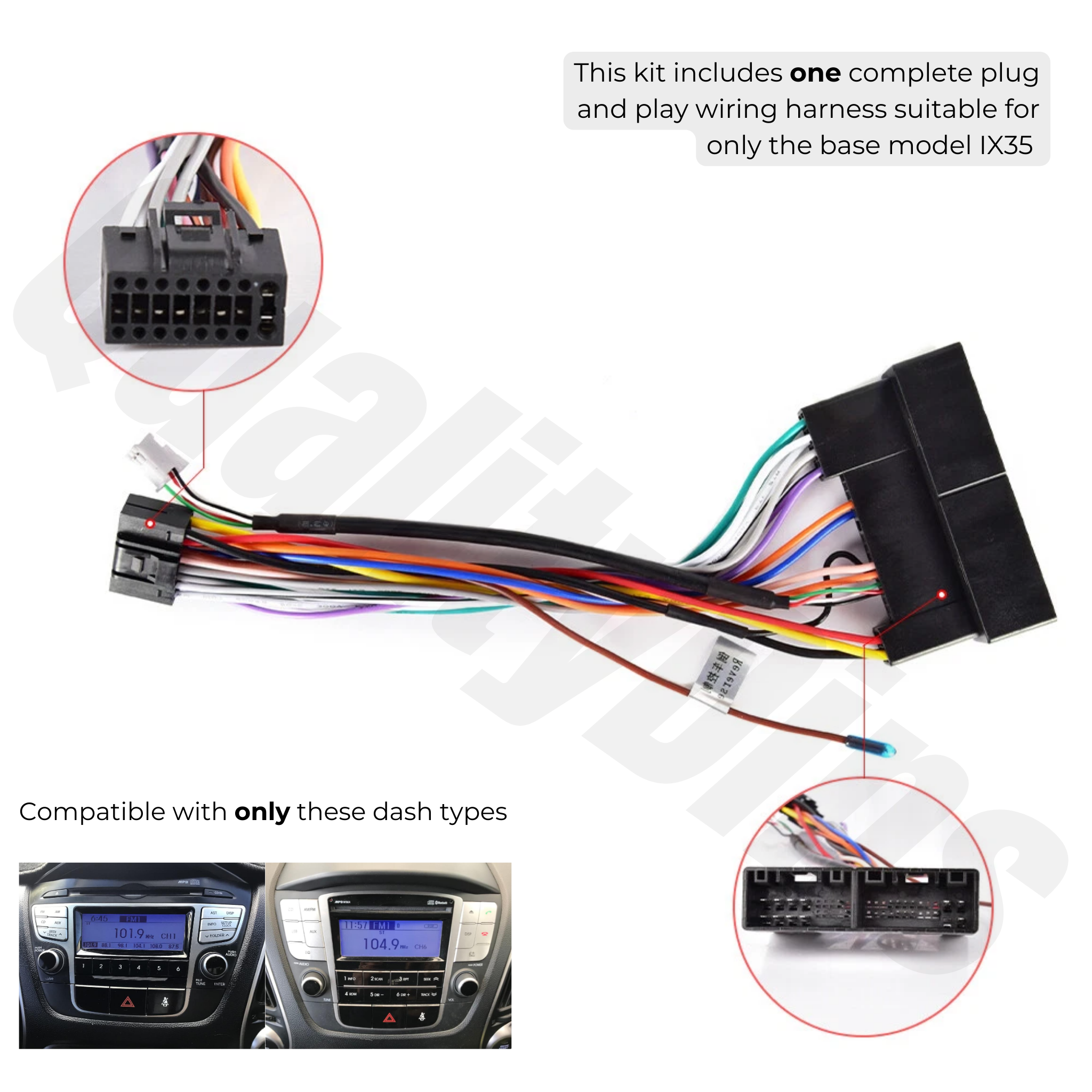 Hyundai ix35 2009-2013 | Apple CarPlay & Android Auto Head Unit Upgrade Kit