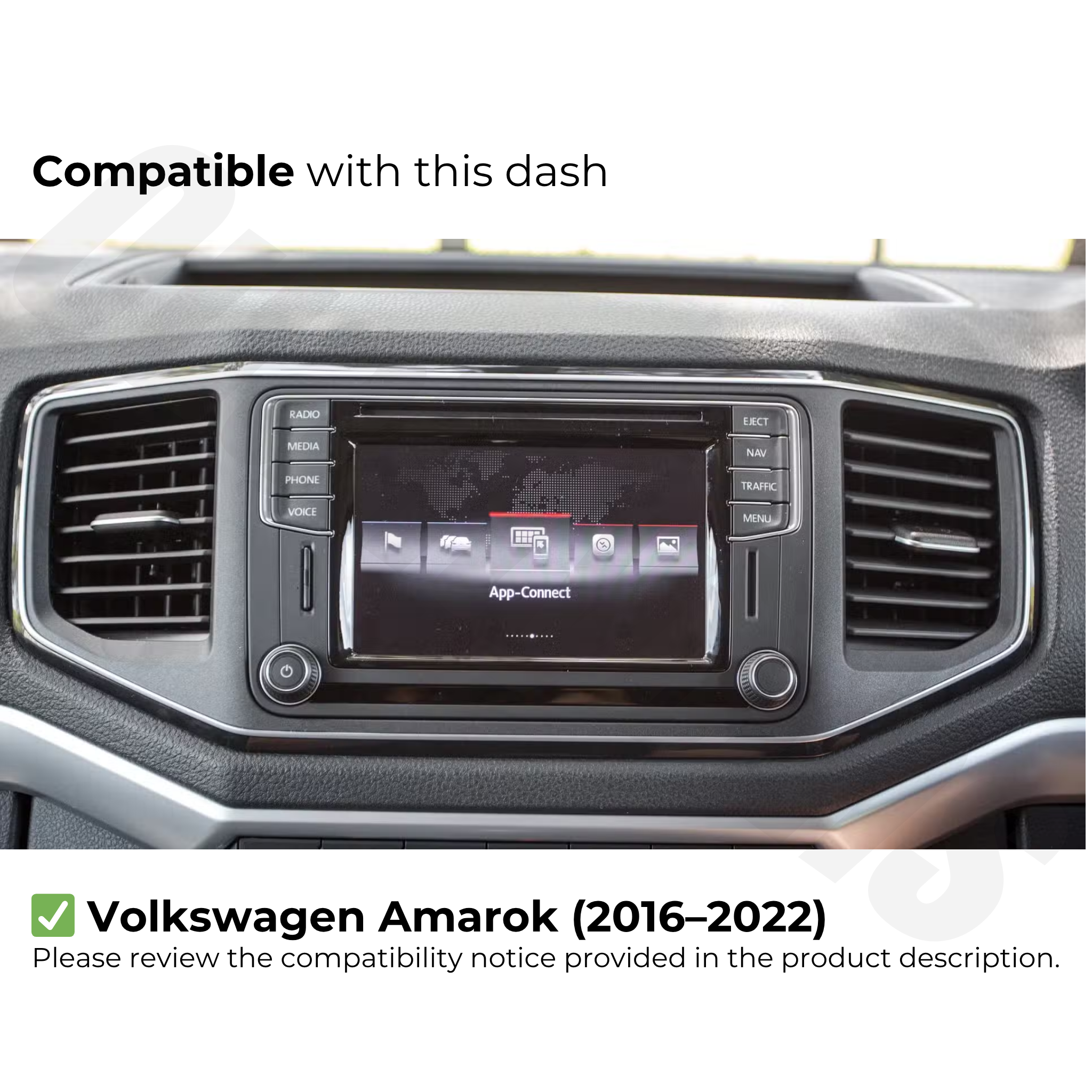 Volkswagen Amarok 2016-2022 | Apple CarPlay & Android Auto Head Unit Upgrade Kit