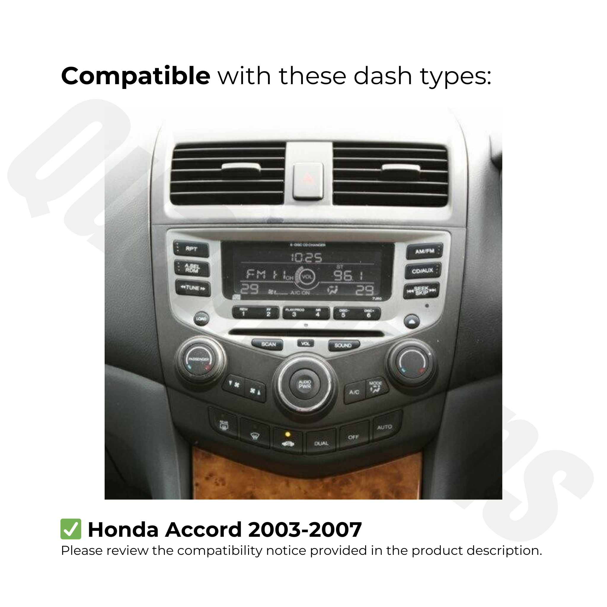 Honda Accord 2003-2007 | Apple CarPlay & Android Auto Head Unit Upgrade Kit