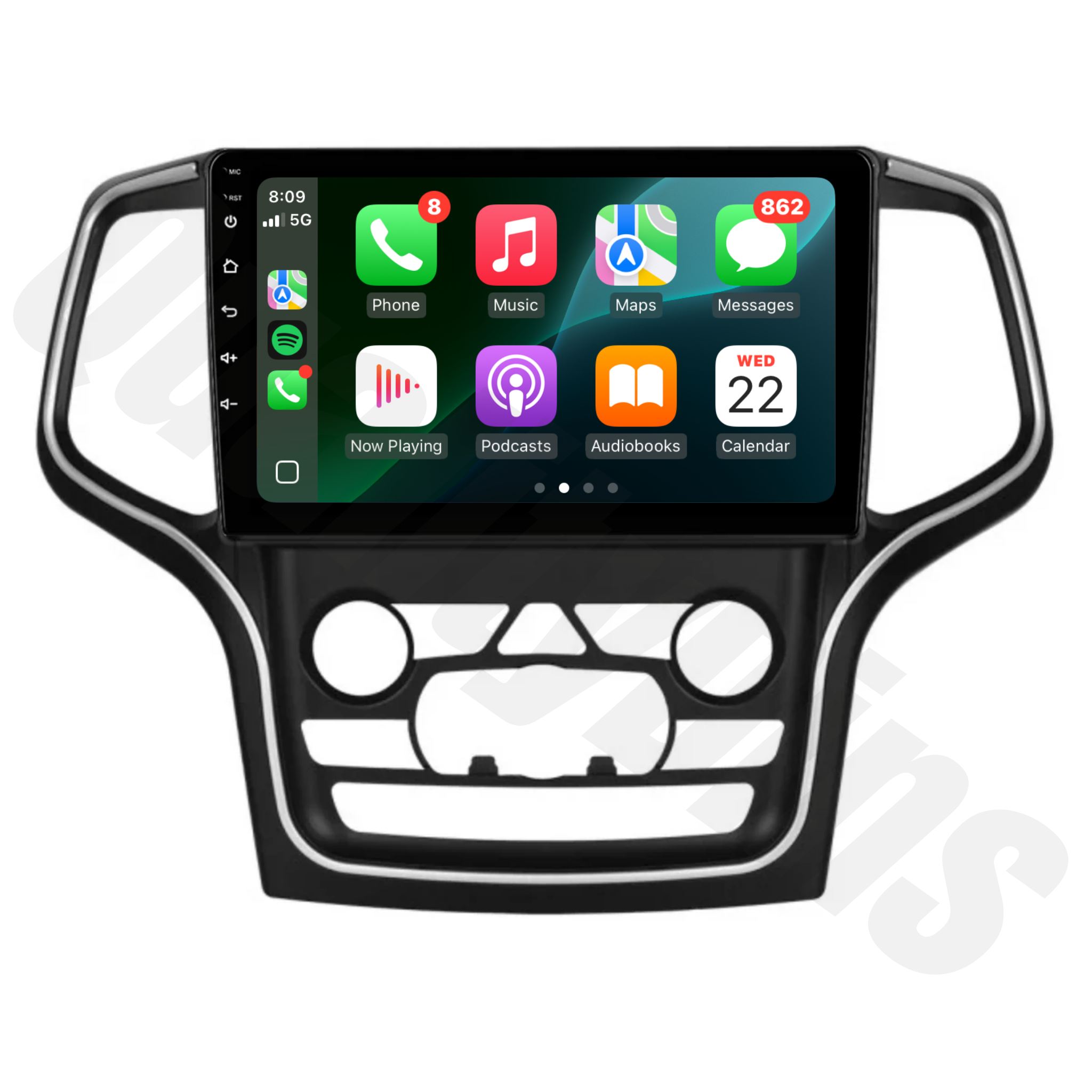 Jeep Grand Cherokee 2014-2021 WK | Apple CarPlay & Android Auto Head Unit Upgrade Kit