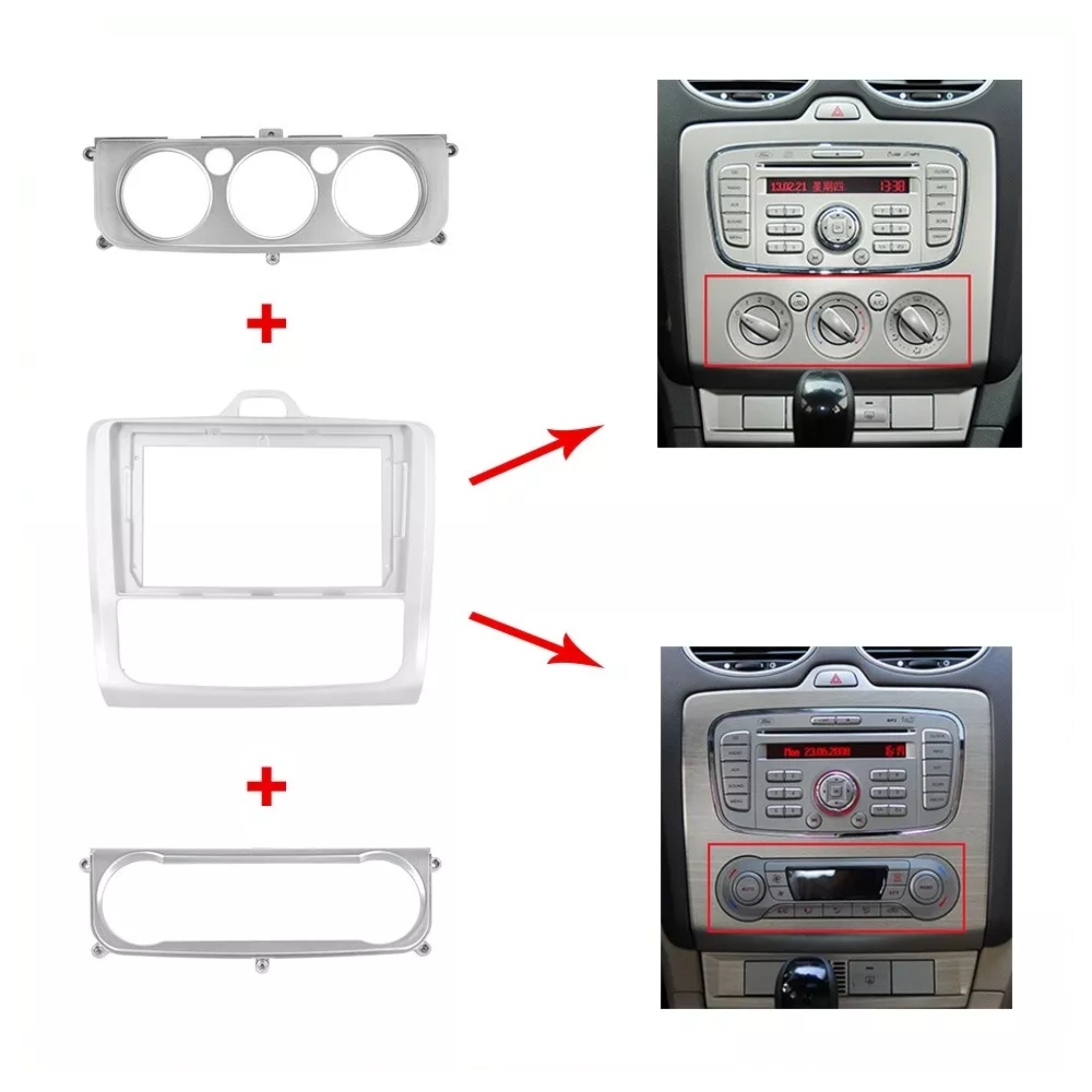 Ford Focus LV/LS/LT 2004-2011 | Apple CarPlay & Android Auto Head Unit Upgrade Kit