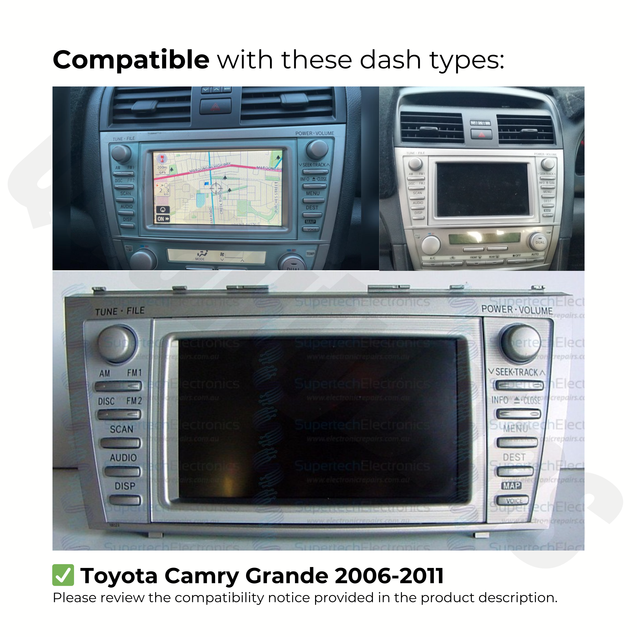 Toyota Camry 2006-2011 | Apple CarPlay & Android Auto Head Unit Upgrade Kit