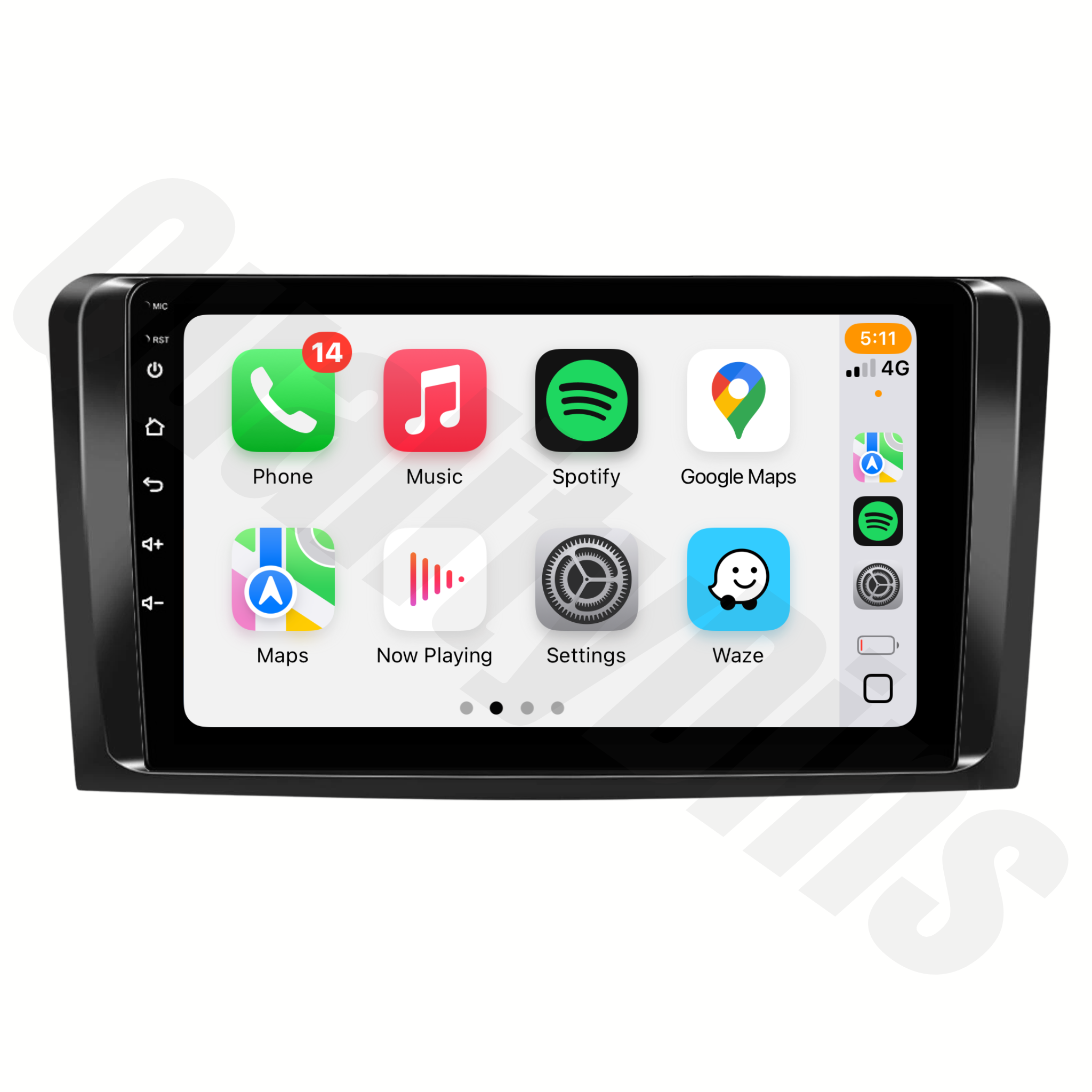 Mercedes M-Class 2005-2011 (W164) | Apple CarPlay & Android Auto Head