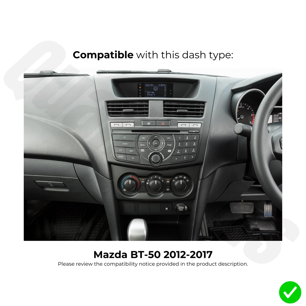 Mazda BT-50 2012-2017 | Apple CarPlay & Android Auto Head Unit Upgrade Kit