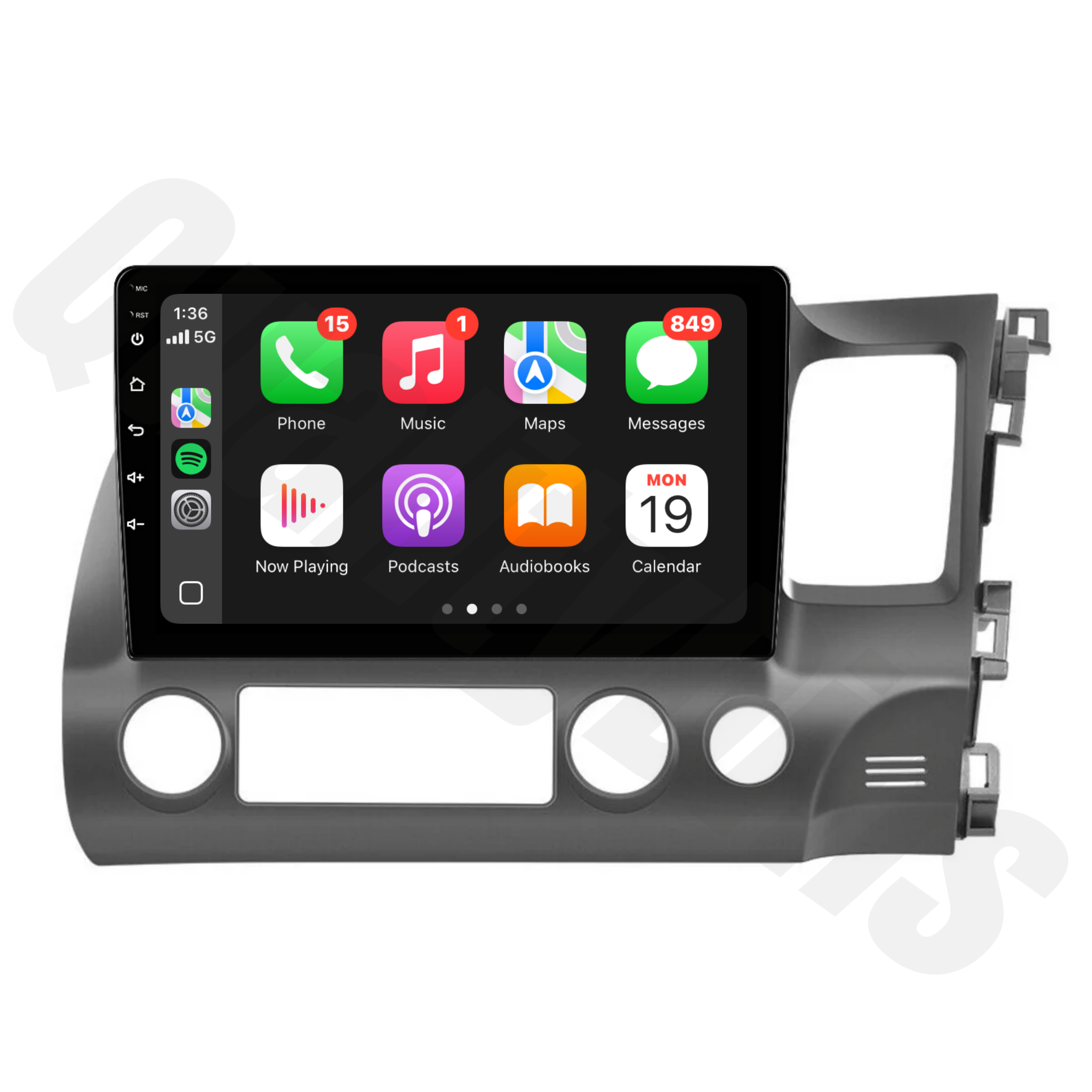 Honda Civic 2006-2011 | Apple CarPlay & Android Auto Head Unit Upgrade Kit | (Sedan)