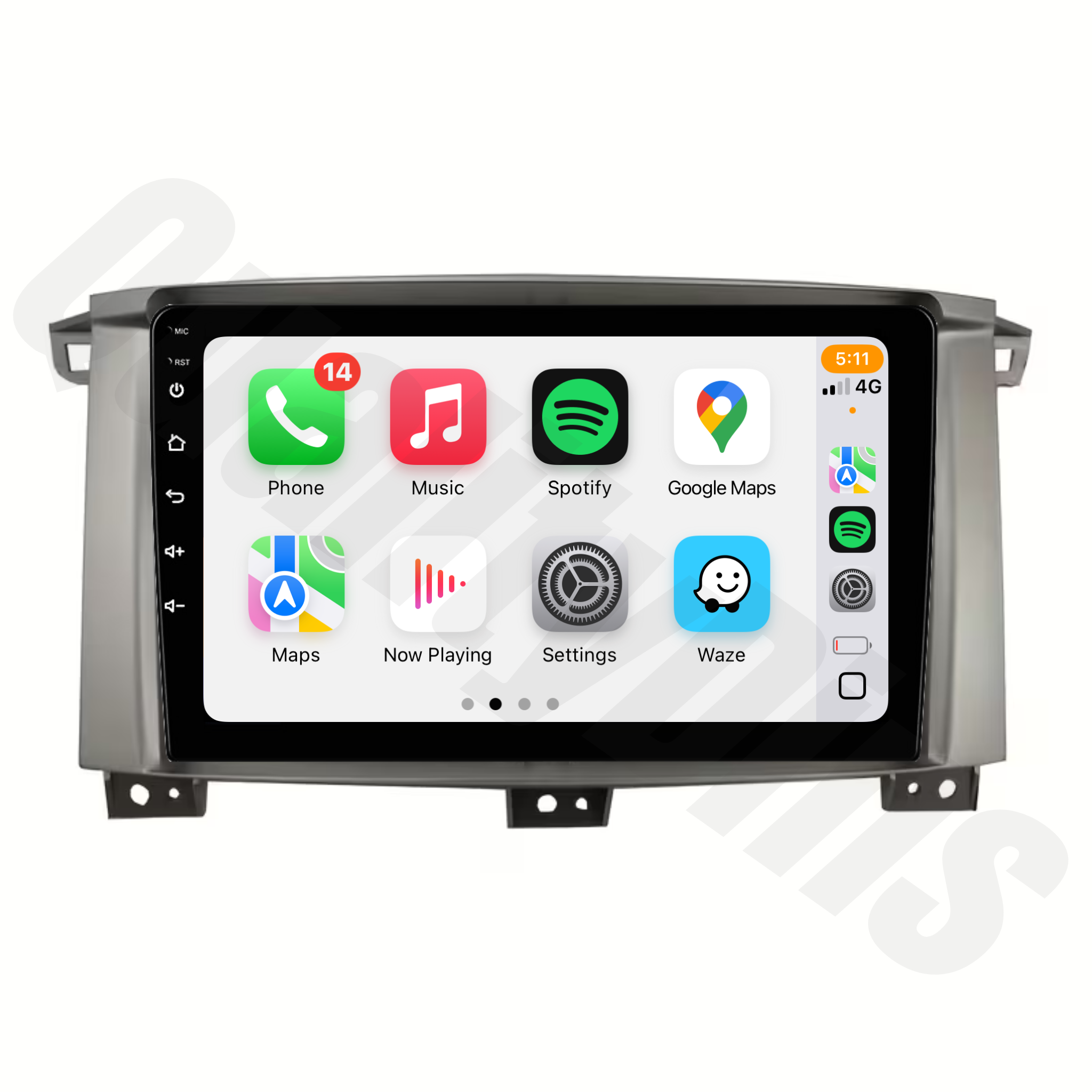 Toyota LandCruiser 100 Series (2002-2007) | Apple CarPlay & Android Auto Head Unit Upgrade Kit