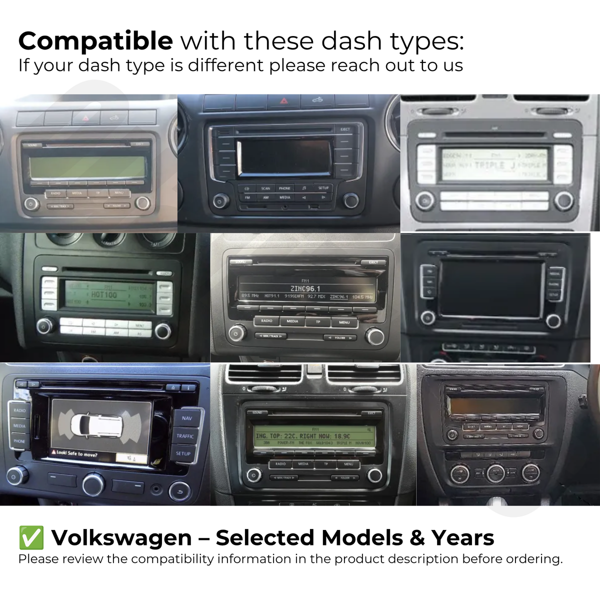 Volkswagen (Various Models) | Apple CarPlay & Android Auto 7" Head Unit Upgrade Kit