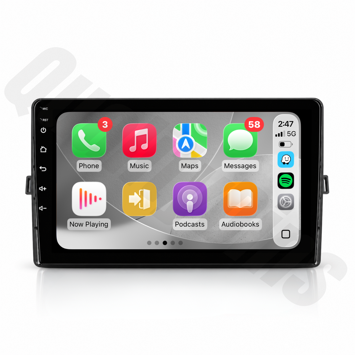 Toyota Corolla Hatchback 2007-2011  | Apple CarPlay & Android Auto Head Unit Upgrade Kit