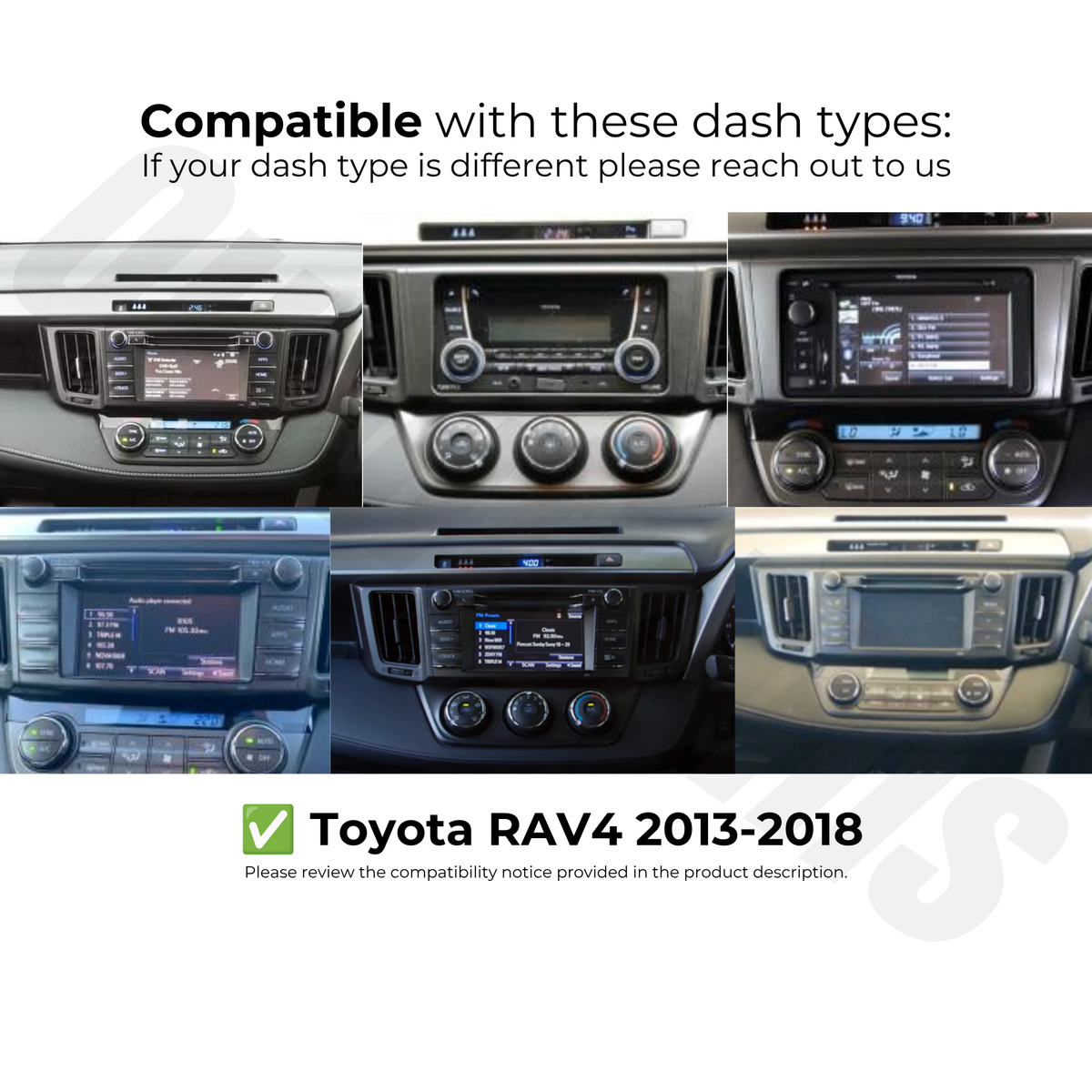 Toyota RAV4 2013-2018  | Apple CarPlay & Android Auto Head Unit Upgrade Kit