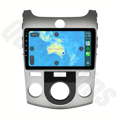 Kia Cerato 2009-2013 | Apple CarPlay & Android Auto Head Unit Upgrade Kit | Manual A/C Knobs