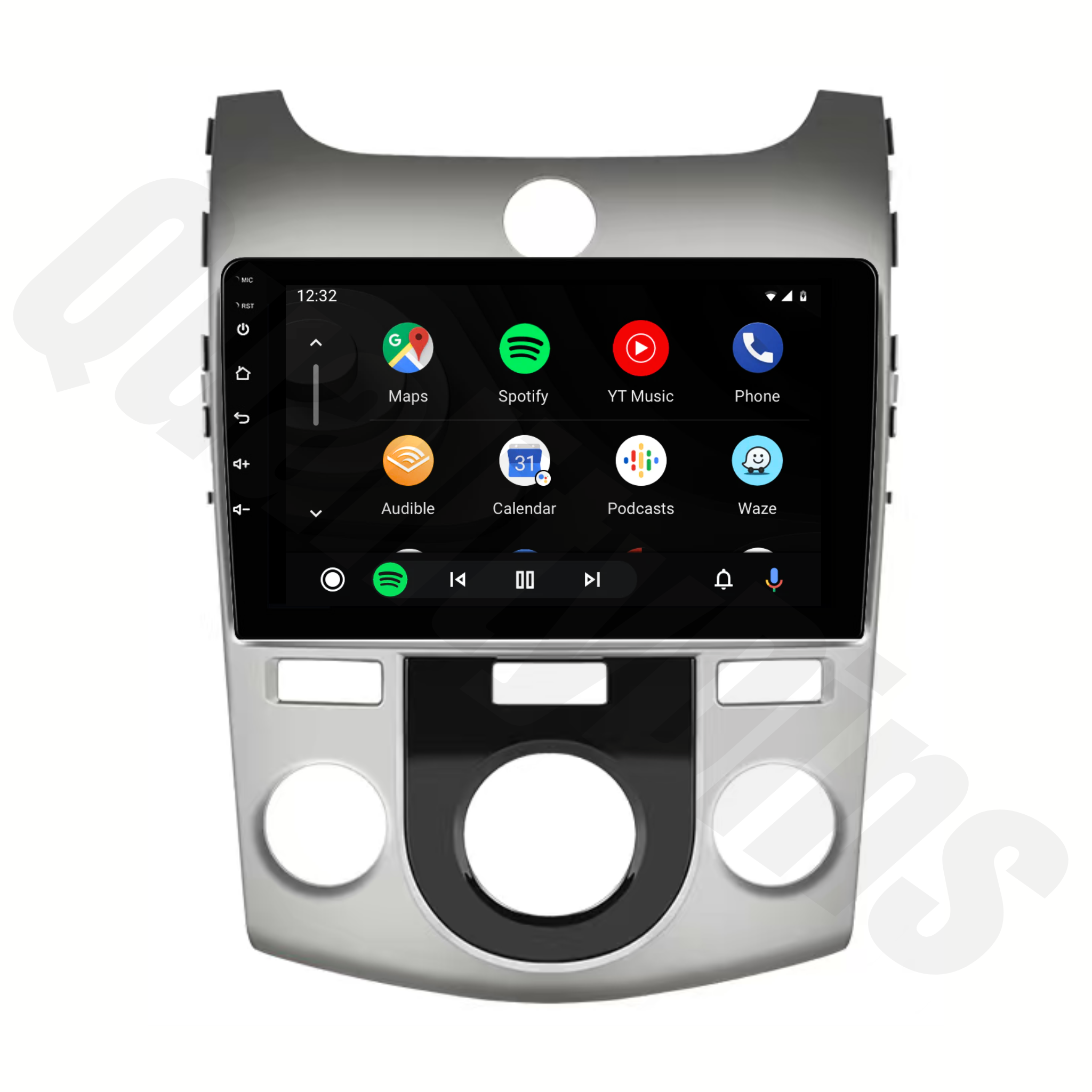 Kia Cerato 2009-2013 | Apple CarPlay & Android Auto Head Unit Upgrade Kit | Manual A/C Knobs