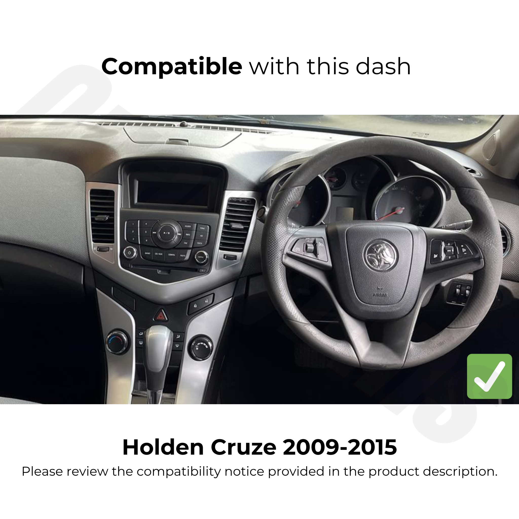 Holden Cruze 2009-2015 | Apple CarPlay & Android Auto Head Unit Upgrade Kit