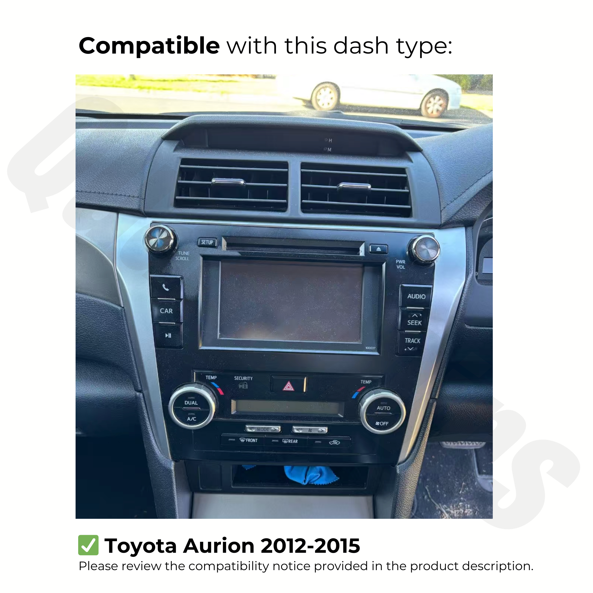 Toyota Aurion 2012-2015 | Apple CarPlay & Android Auto Head Unit Upgrade Kit