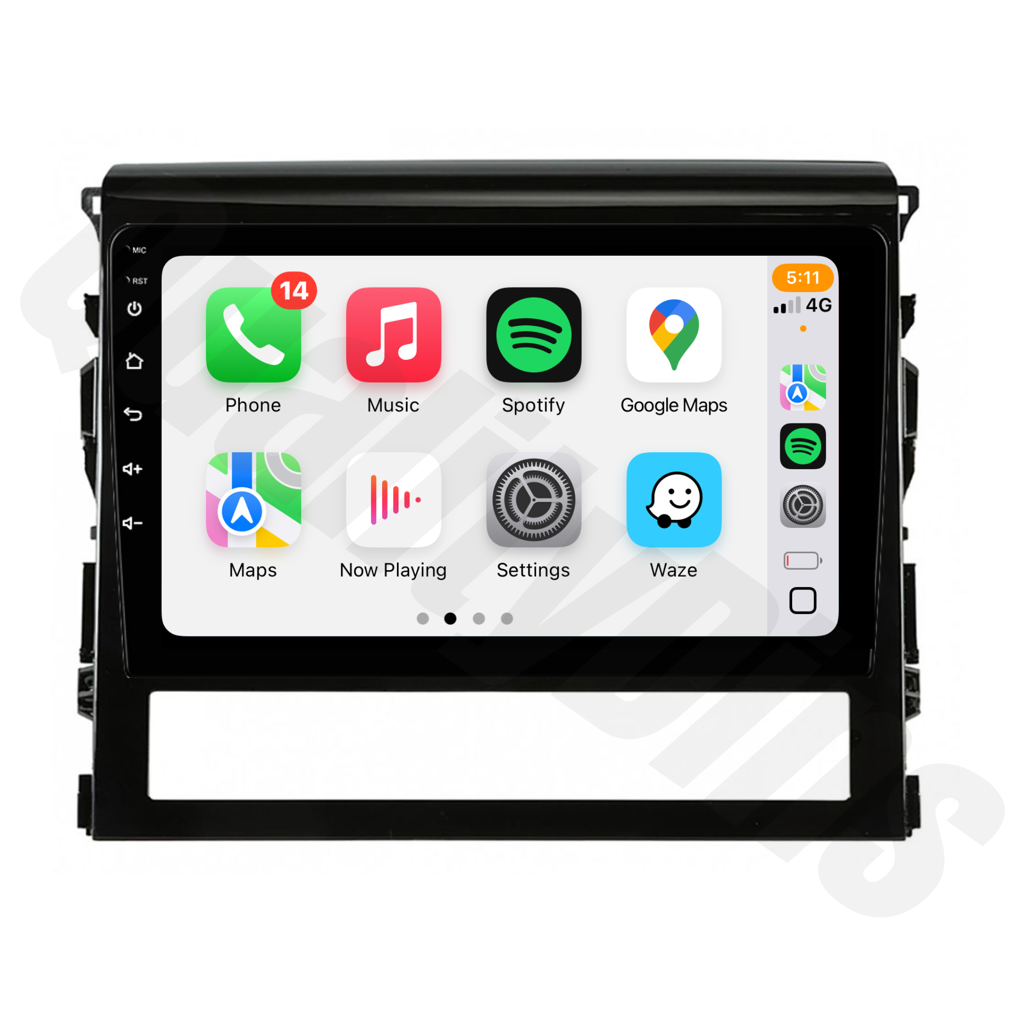 Toyota Landcruiser 200 Series (GXL & Altitude) 2016-2021 | Apple CarPlay & Android Auto Head Unit Upgrade Kit