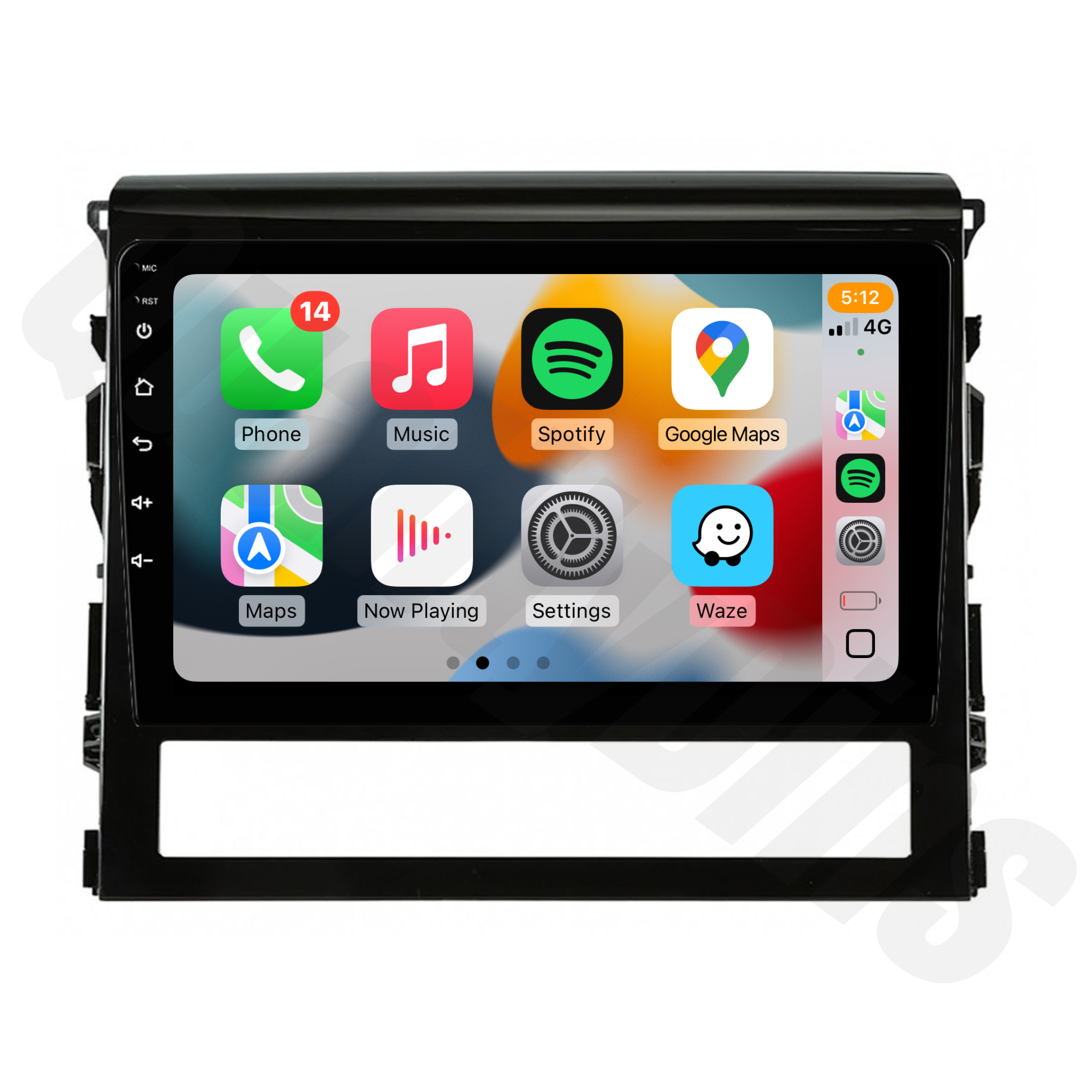 Toyota Landcruiser 200 Series (GXL & Altitude) 2016-2021 | Apple CarPlay & Android Auto Head Unit Upgrade Kit