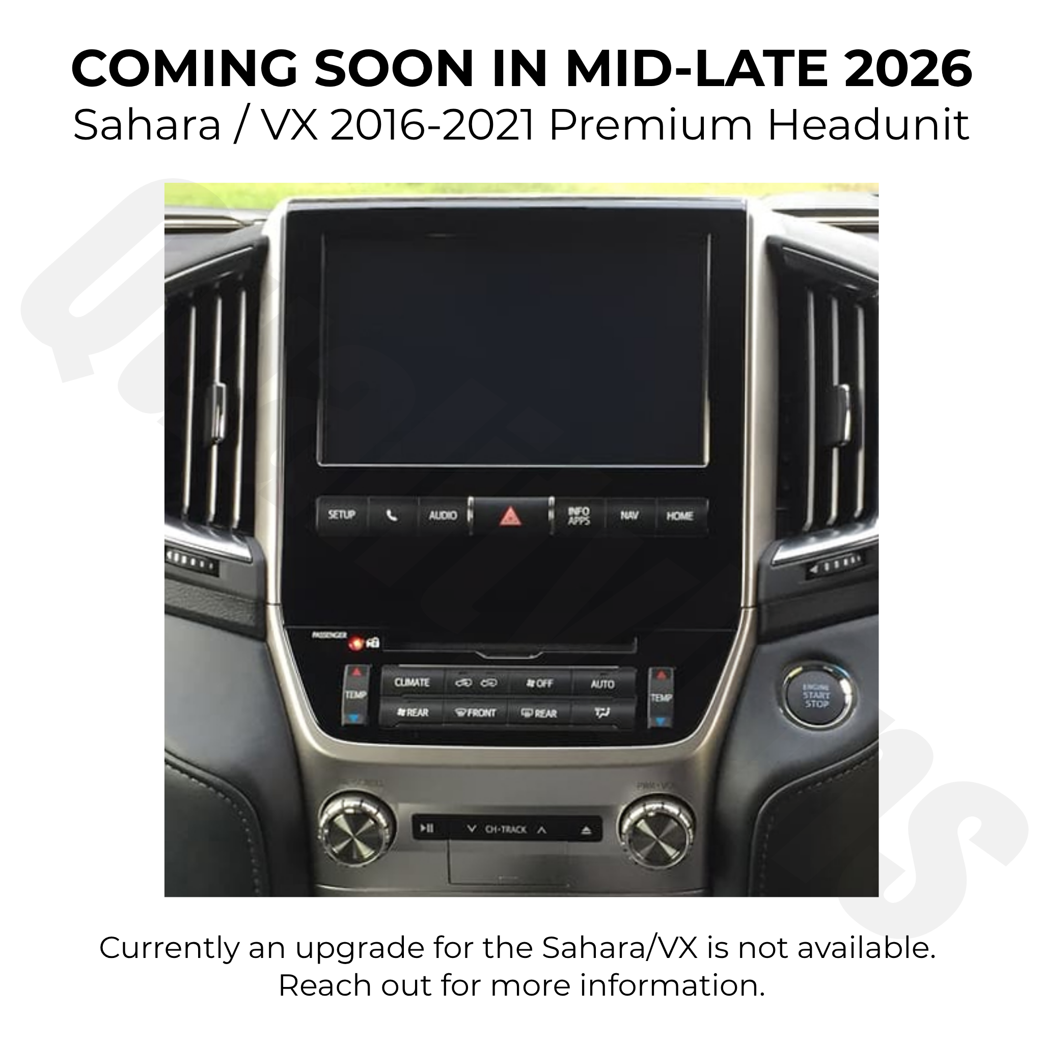Toyota Landcruiser 200 Series (GXL & Altitude) 2016-2021 | Apple CarPlay & Android Auto Head Unit Upgrade Kit