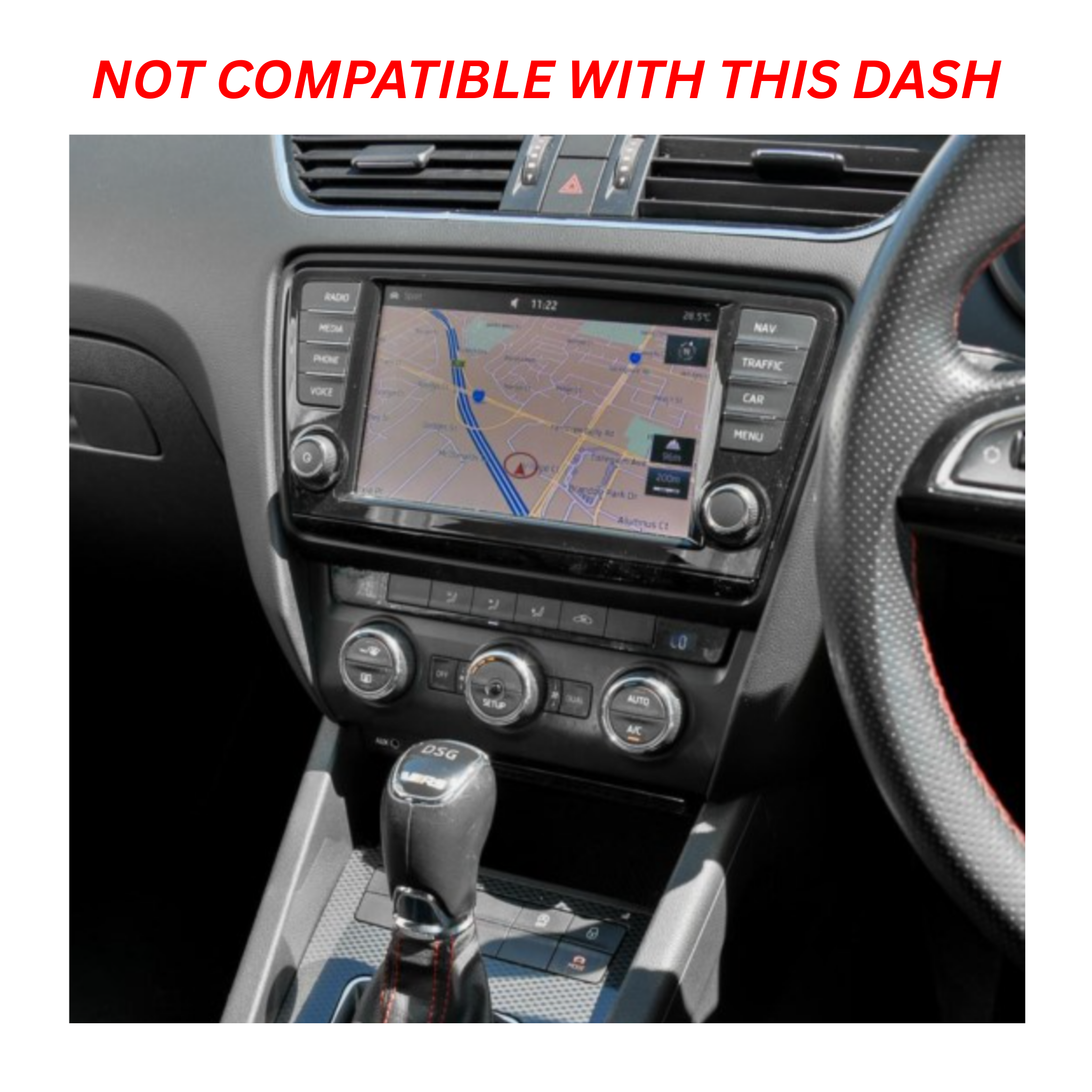 Škoda Octavia RS 2008-2014 | Apple CarPlay/Android Auto Plug & Plug Upgrade Kit