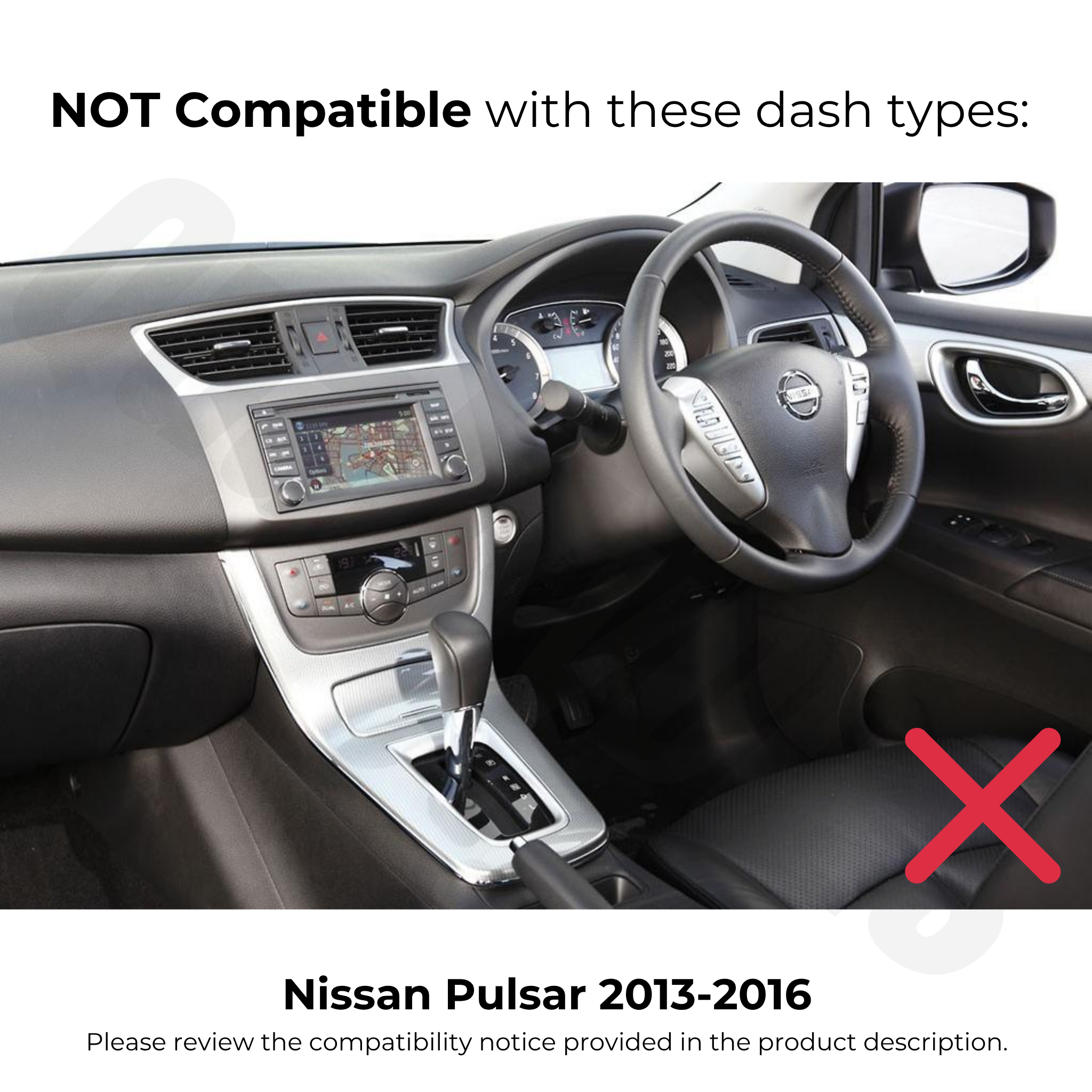 Nissan Pulsar 2013-2016 | Apple CarPlay & Android Auto Head Unit Upgrade Kit