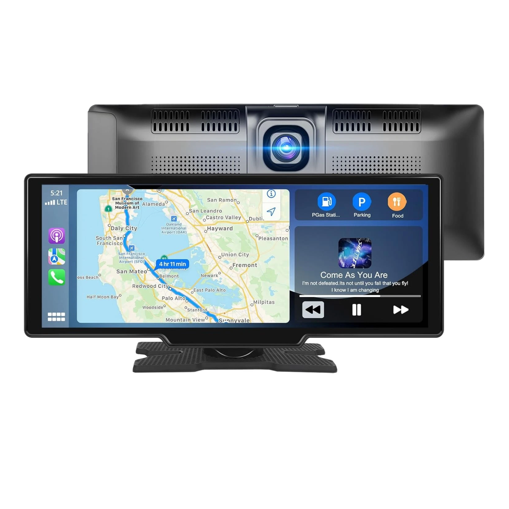 Apple CarPlay & Android Auto CarTablet + Built In Dash Camera (10.26")