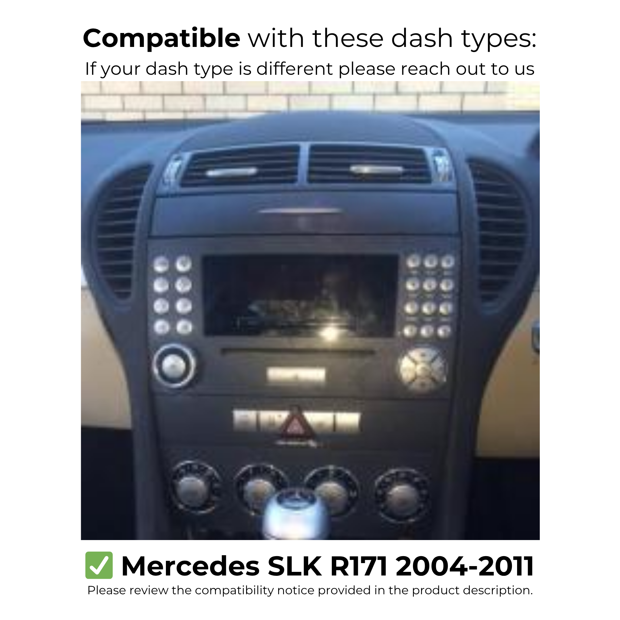 Mercedes SLK R171 2004-2011 | Apple CarPlay & Android Auto Head Unit Upgrade Kit