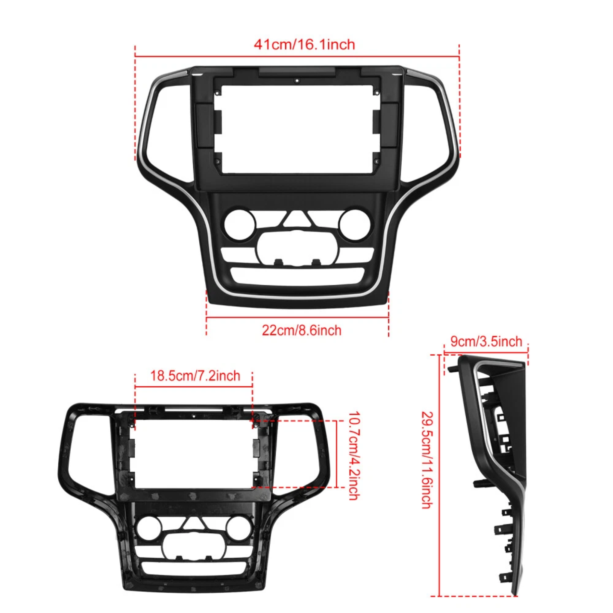 Jeep Grand Cherokee - Limited 2014-2022 (Read Description for Overland/Summit/SRT/Trackhawk) Apple CarPlay and Android Auto Plug and Plug Head Unit Upgrade Kit
