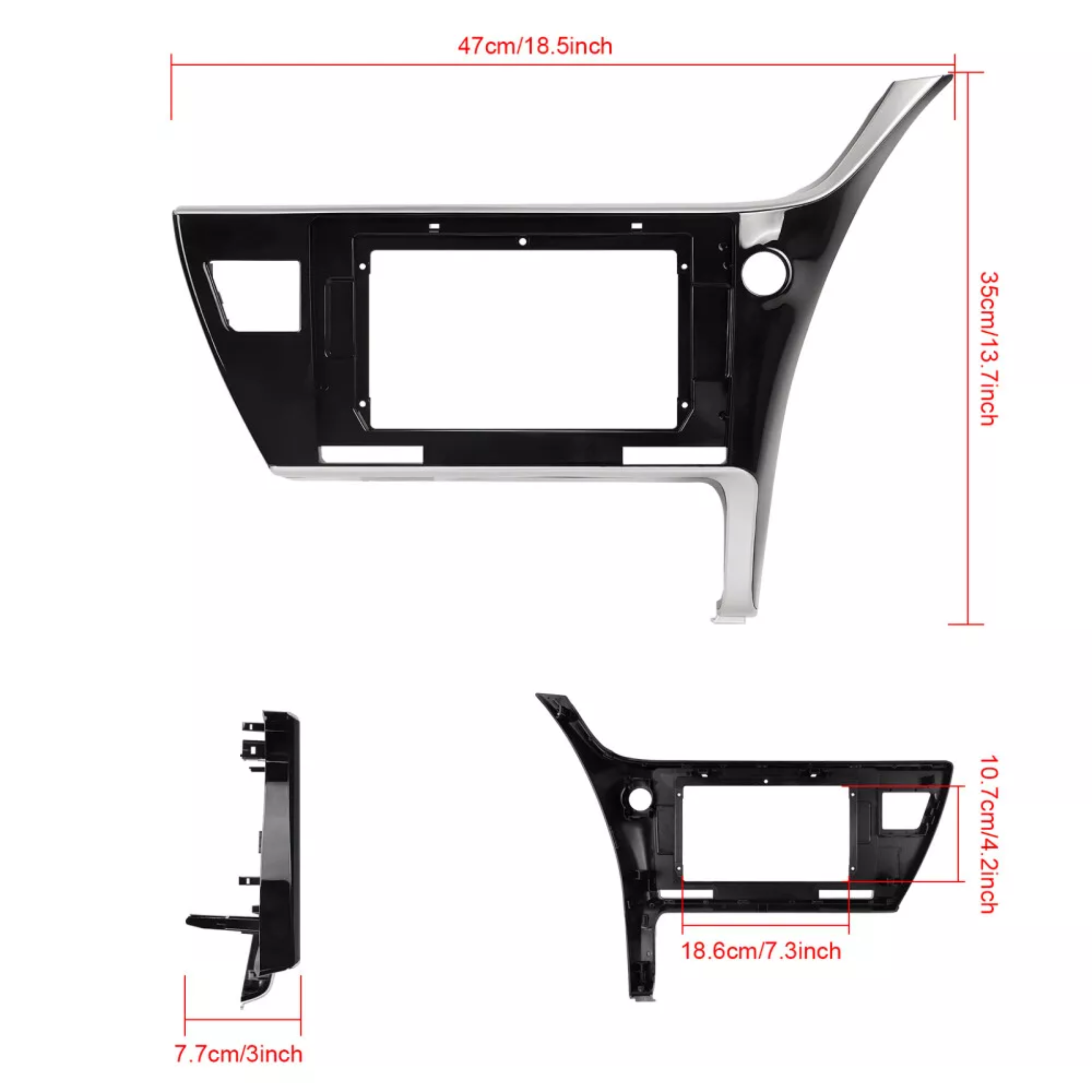 Toyota Corolla 2012-2015 Hatchback Apple CarPlay and Android Auto Plug and Plug Head Unit Upgrade Kit