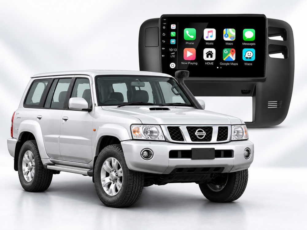 Nissan Patrol GU with QualityDins head unit