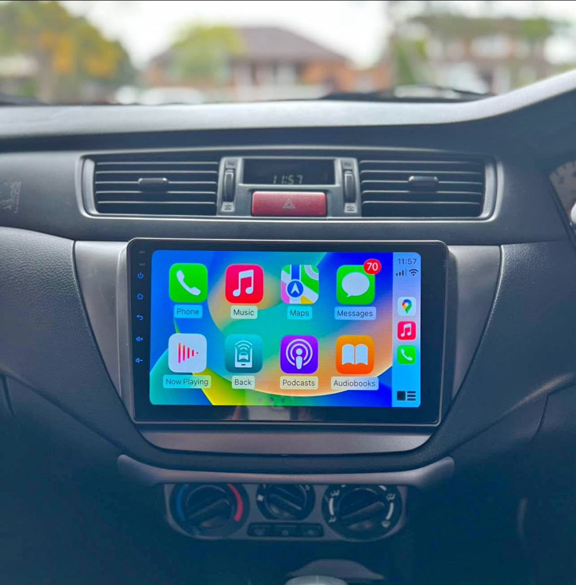 Mitsubishi Lancer 2004-2010 Apple CarPlay & Android Auto Plug & Play Head Unit Upgrade Kit