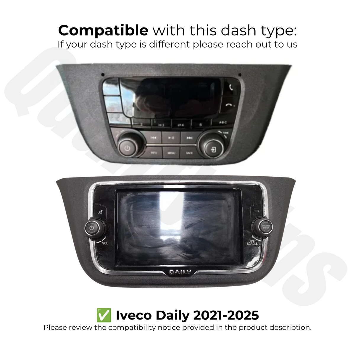 IVECO Daily 2021–2025 | Apple CarPlay & Android Auto Head Unit Upgrade Kit