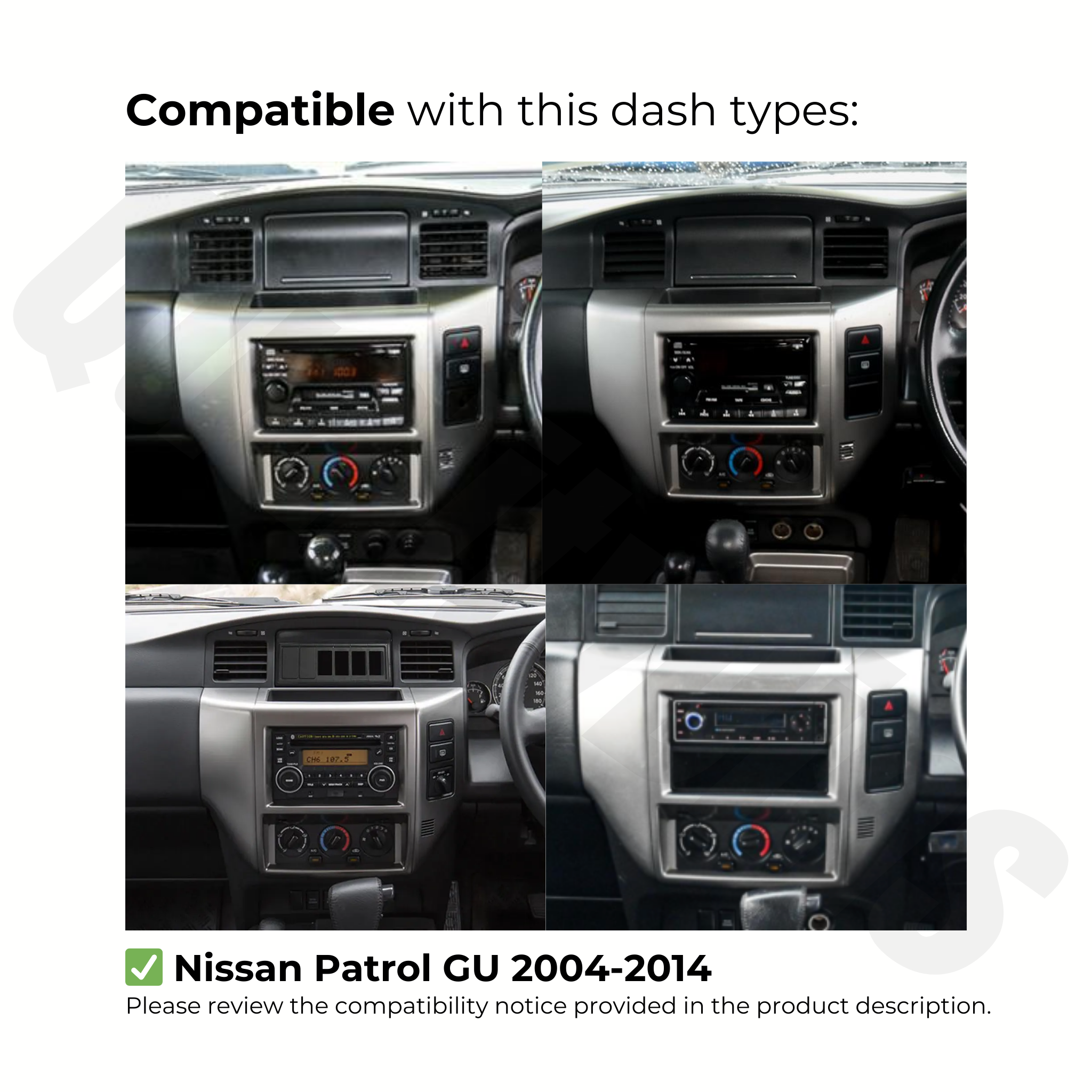 Nissan Patrol Y61 2004-2014 | Apple CarPlay & Android Auto Head Unit Upgrade Kit