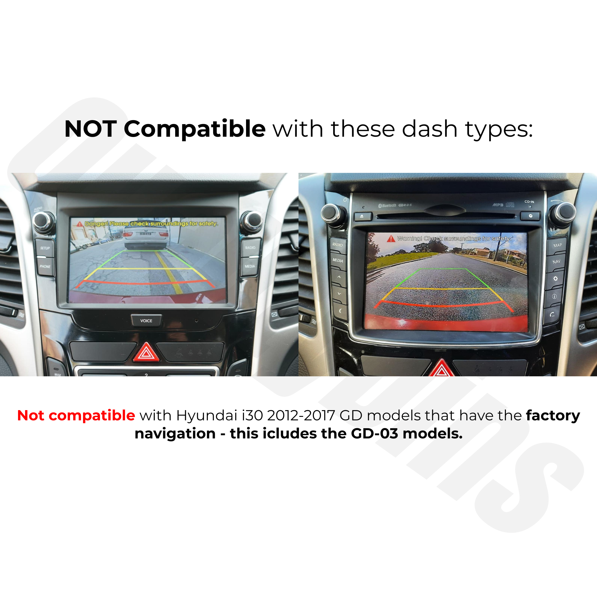 Hyundai i30 GD 2011-2017 | Apple CarPlay & Android Auto Head Unit Upgrade Kit