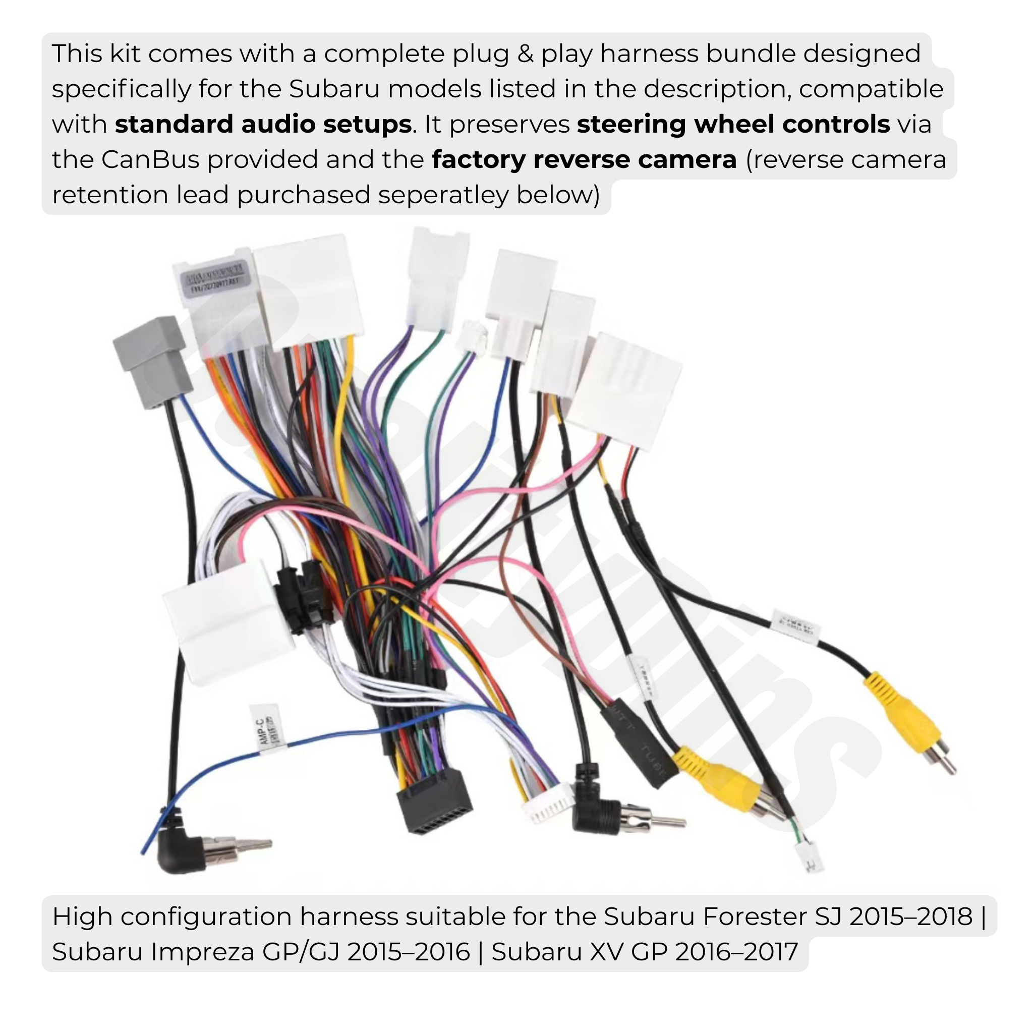Subaru Forester/Impreza/XV (Silver A/C Trim) 2015-2018 | Apple CarPlay & Android Auto Head Unit Upgrade Kit | Read Compatibility Notice