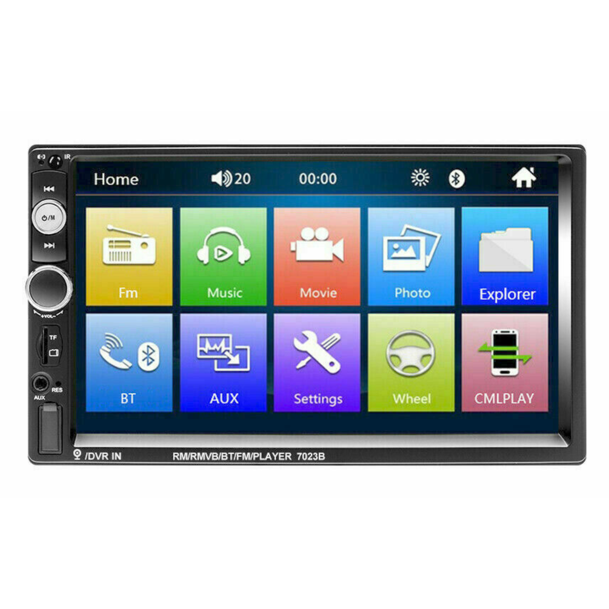 WinCe Bluetooth 7” Touchscreen Head Unit w/ AUX & Mirror Link