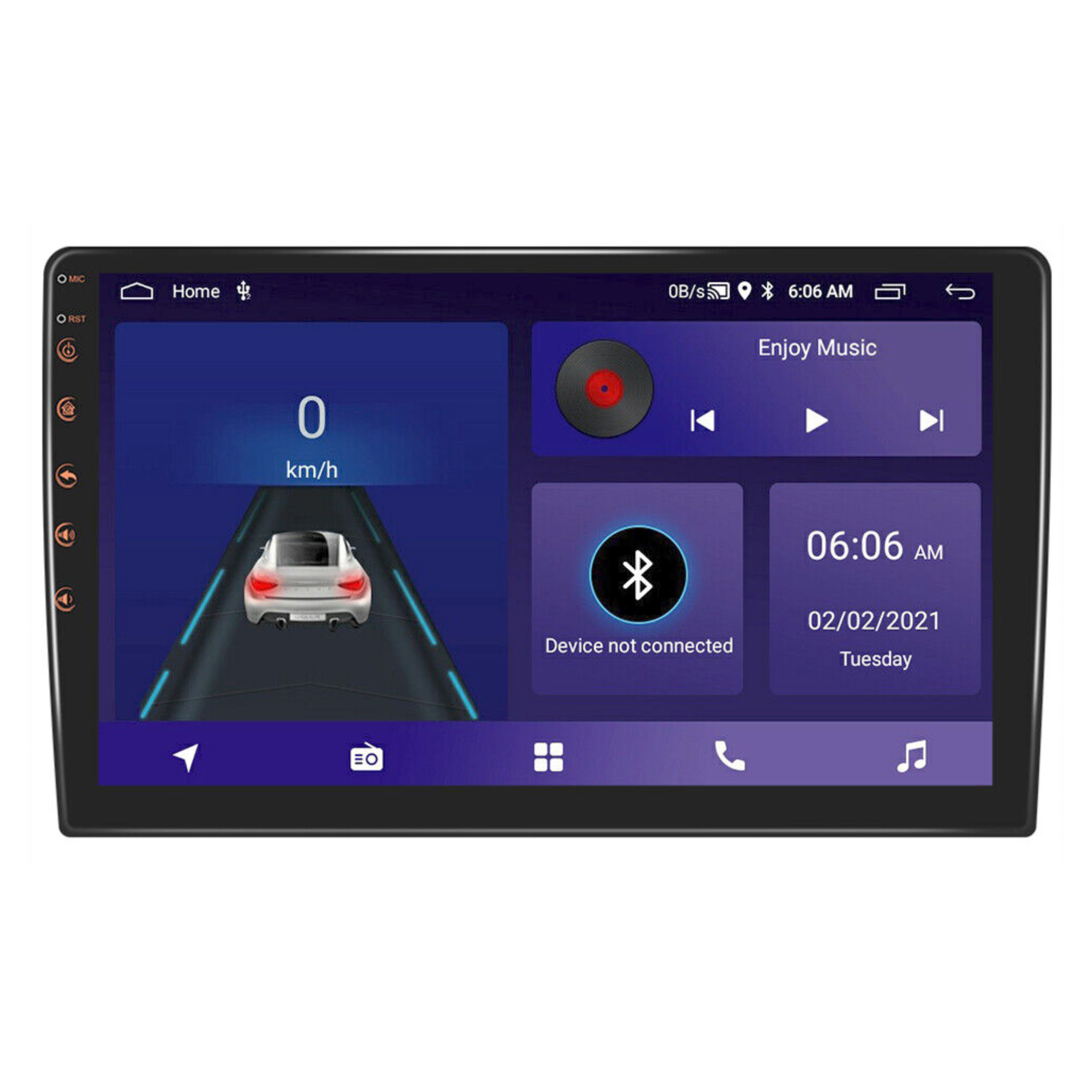 Apple & Android Compatible 9 Inch Touchscreen Head Unit w/ Bluetooth, GPS & WIFI (Android 11 Operating System)