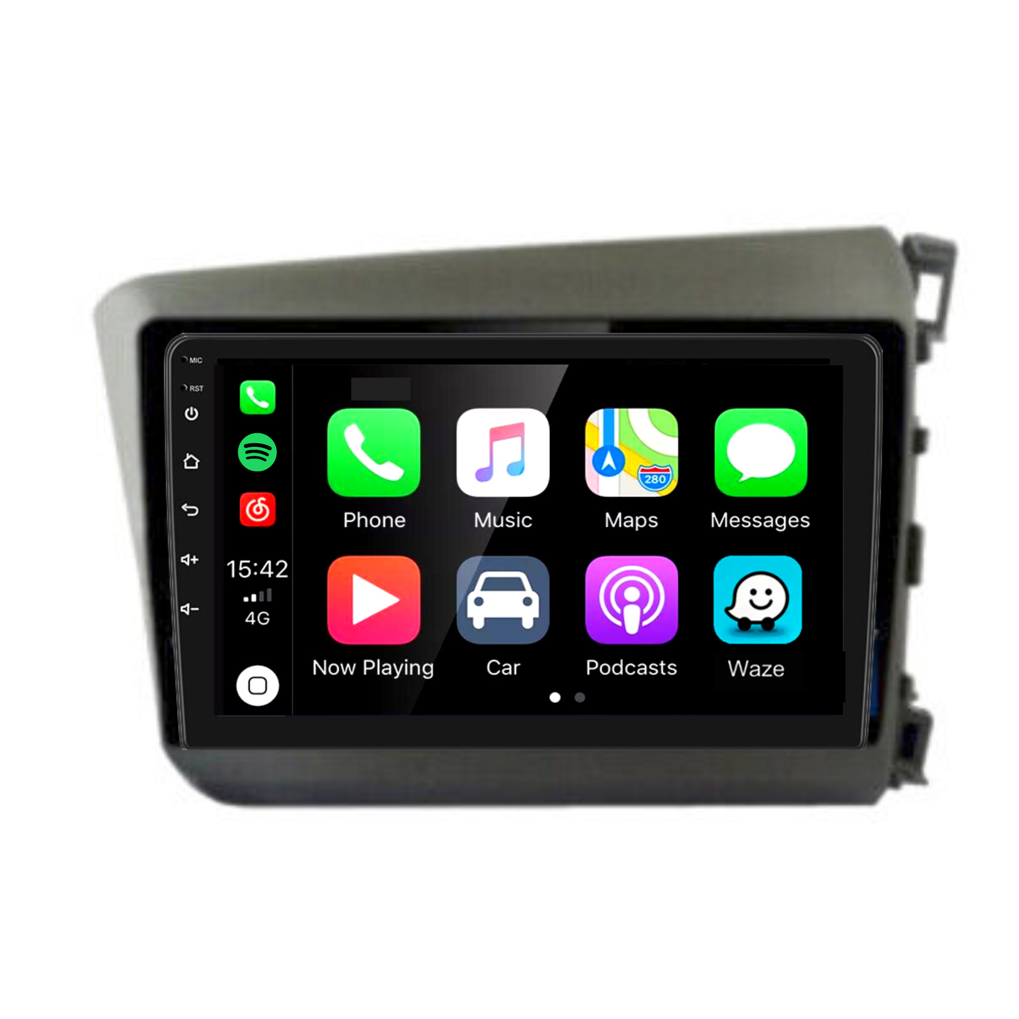 Honda Civic 2012-2015 Apple CarPlay and Android Auto Plug and Plug Head Unit Upgrade Kit
