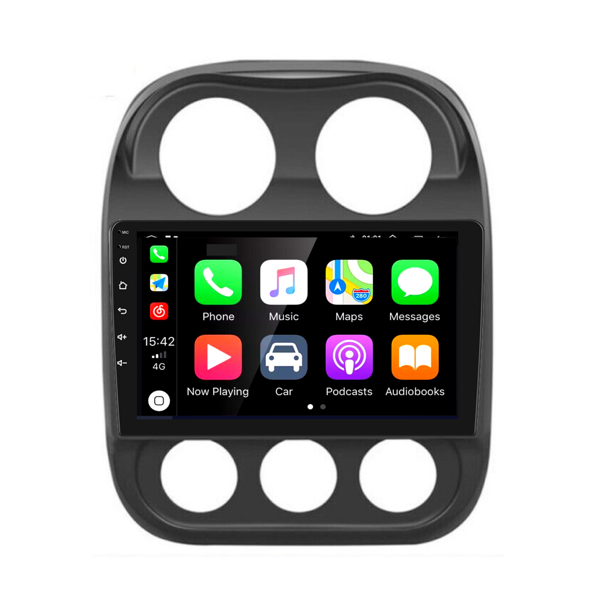 Jeep Patriot & Compass 2009-2016 - Apple CarPlay and Android Auto Plug and Plug Head Unit Upgrade Kit