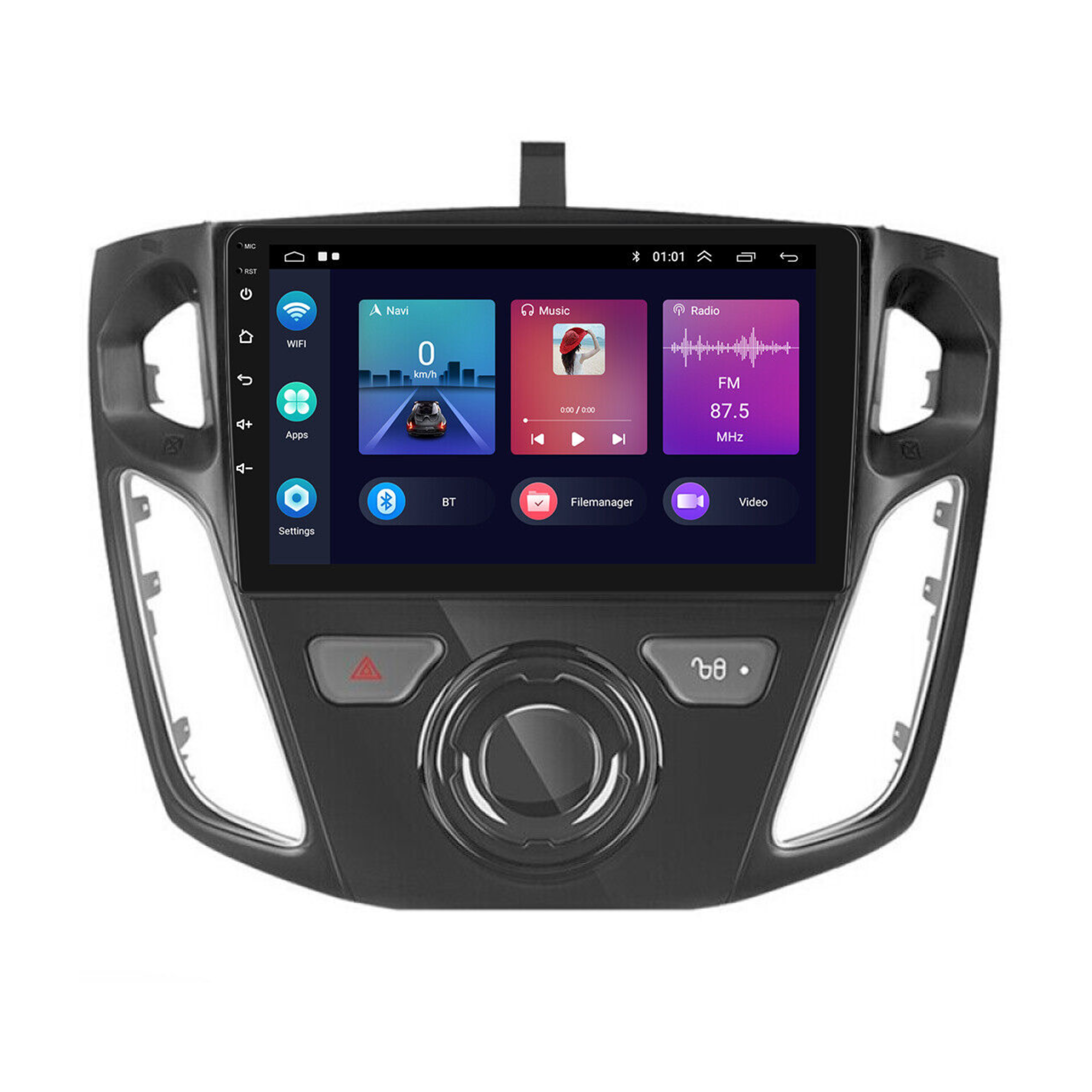 Ford Focus 2012-2017 Apple CarPlay and Android Auto Plug and Plug Head Unit Upgrade Kit