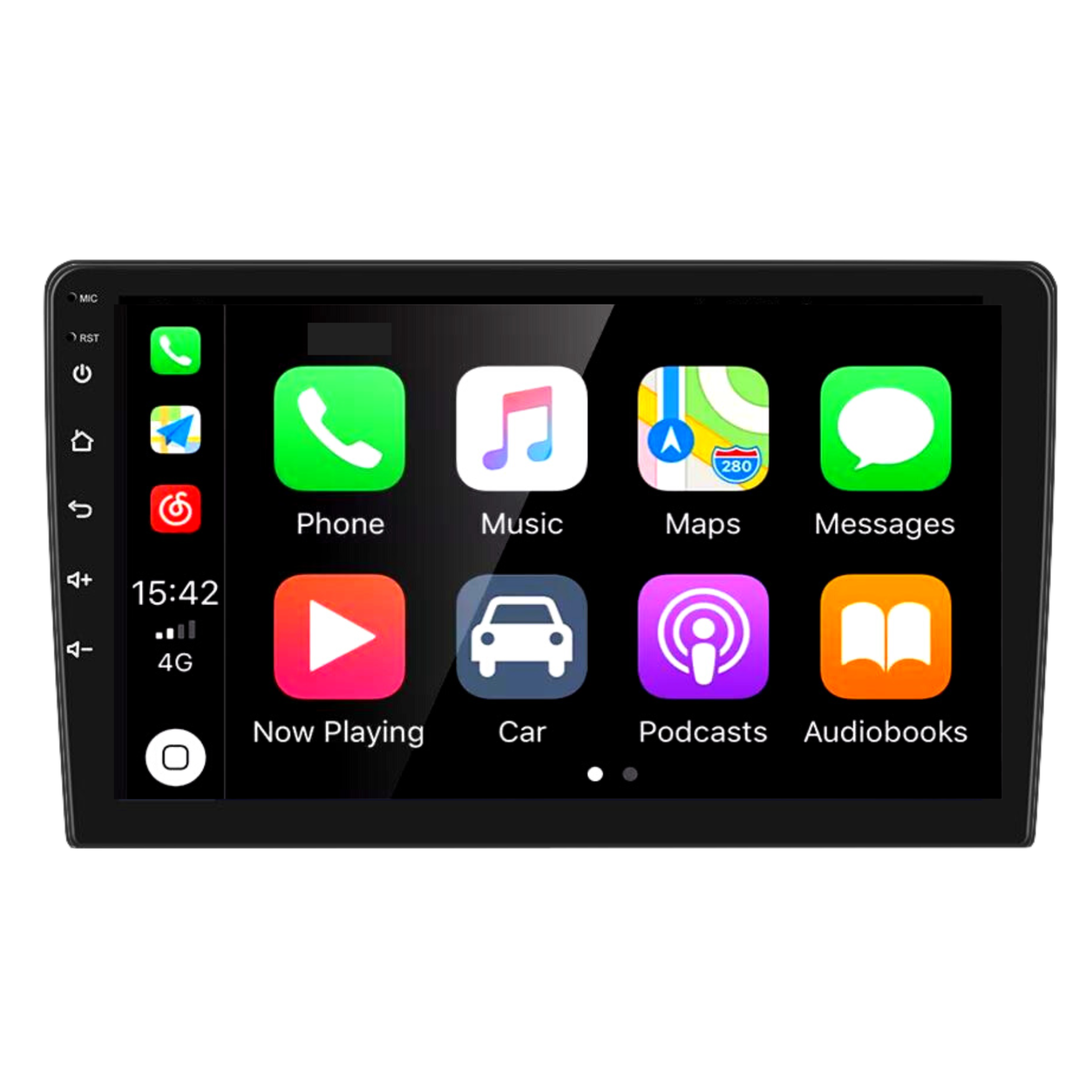 Wireless Apple CarPlay and Android Auto 10.1” Touchscreen Head Unit w/ GPS & WIFI