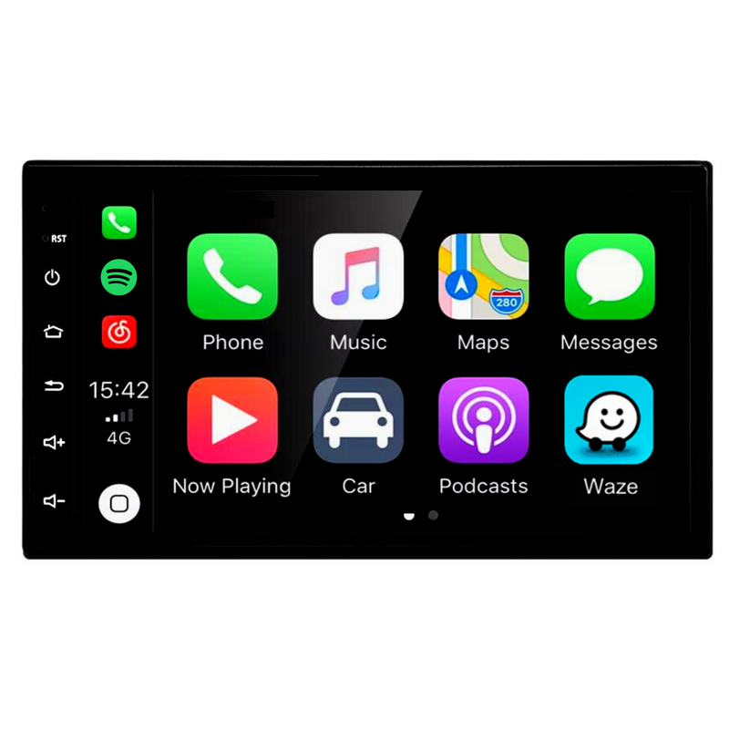 Wireless Apple CarPlay & Android Auto 7” Touchscreen Head Unit w/ GPS & WIFI