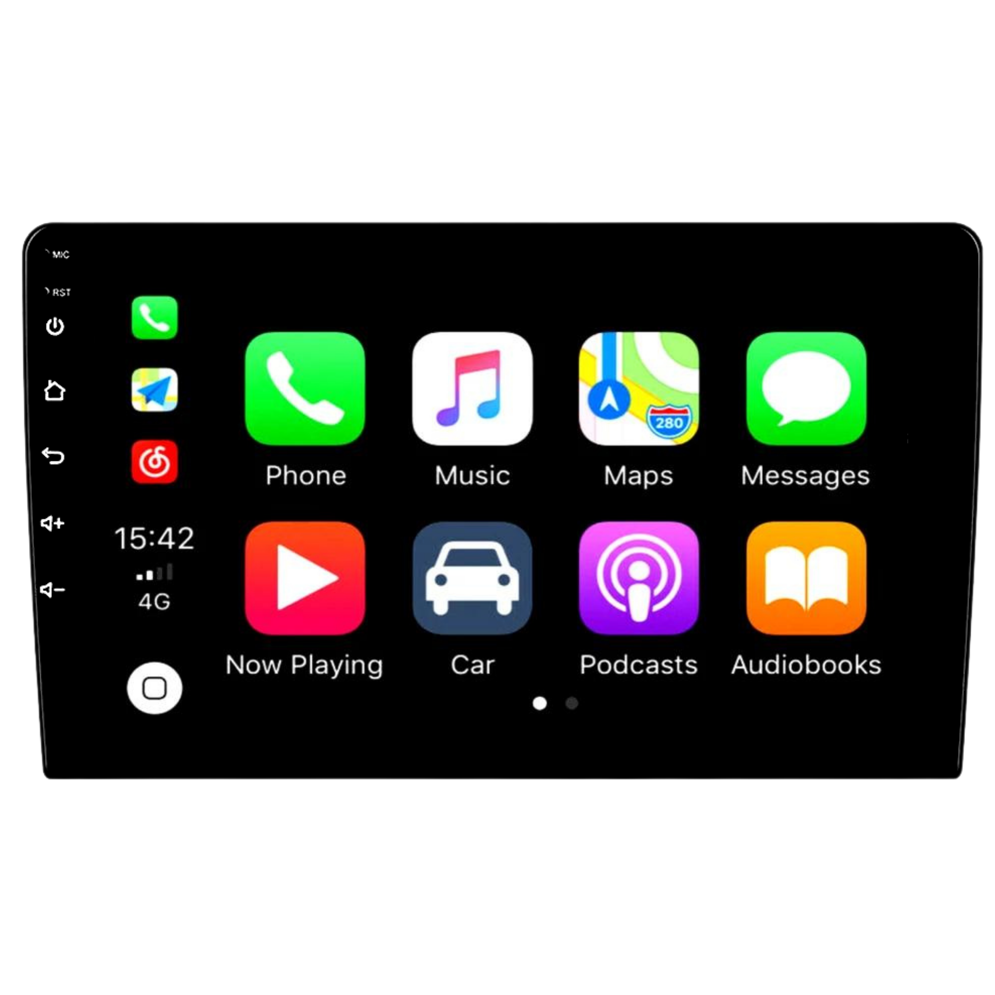 Wireless Apple CarPlay and Android Auto 9” Touchscreen Head Unit w/ GPS & WIFI