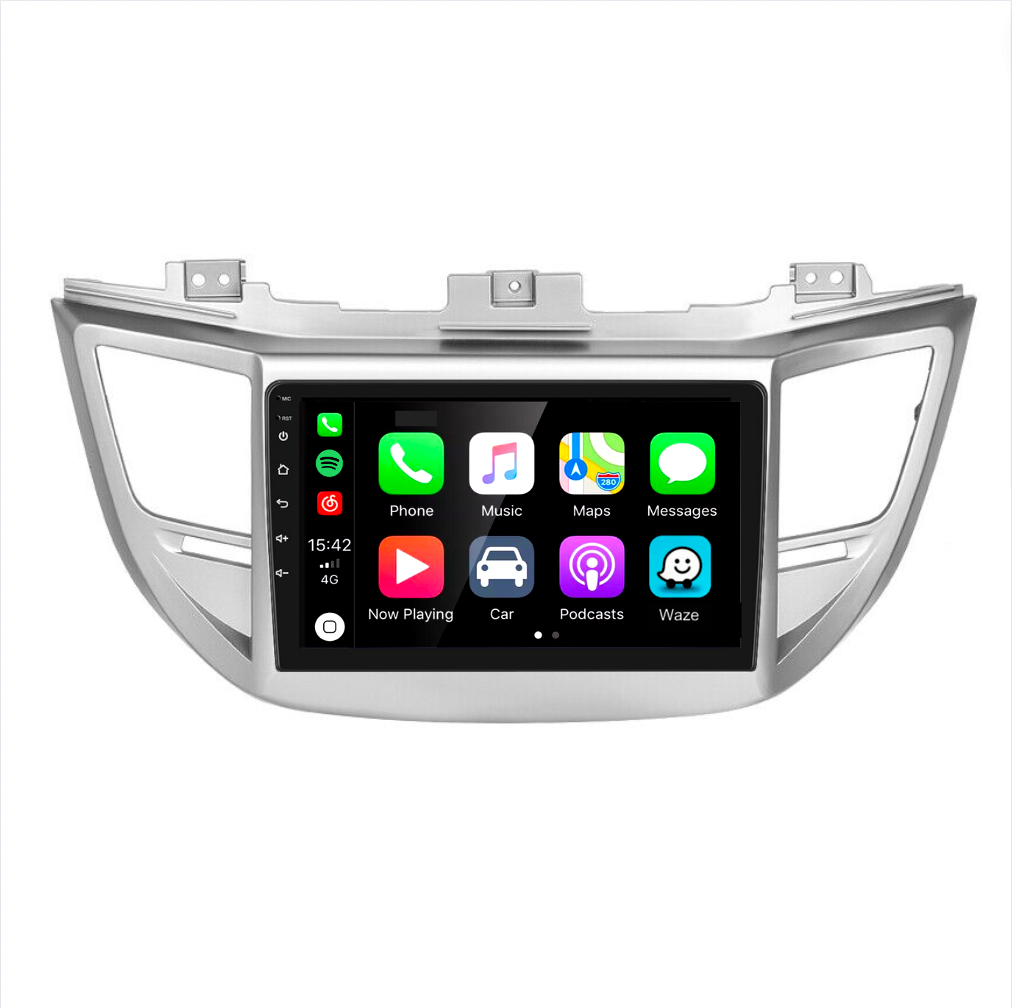 Hyundai Tucson 2015-2018 Apple CarPlay and Android Auto Plug and Plug Head Unit Upgrade Kit