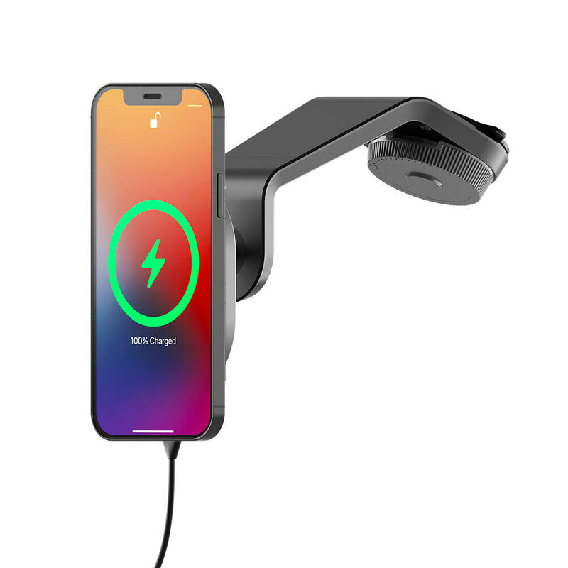 Magnetic Wireless Charger - Mounts to the Window/Dash | Fast Charging