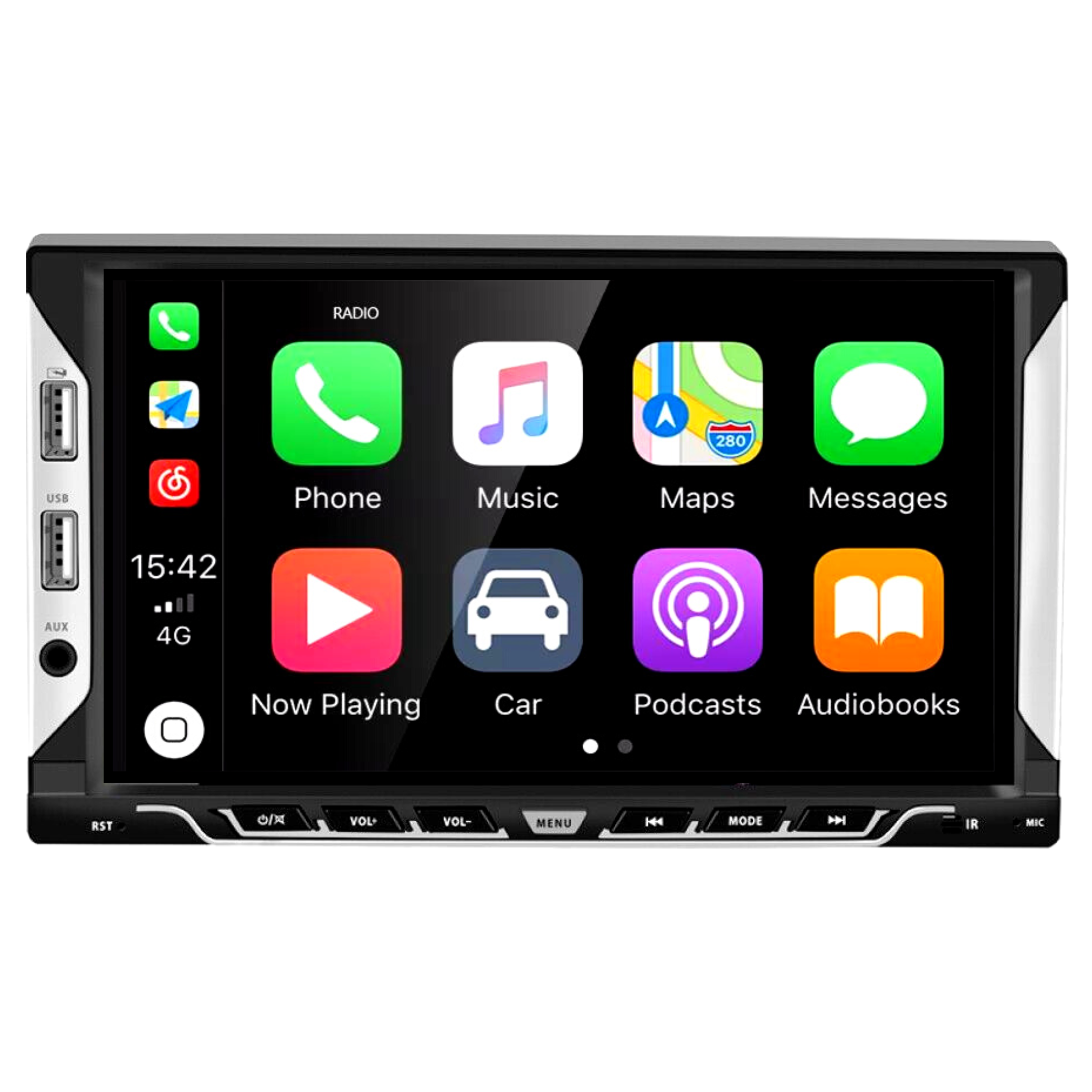 Wireless Apple CarPlay & Android Auto 7” Touchscreen Head Unit w/ GPS & WIFI (A3067A4)