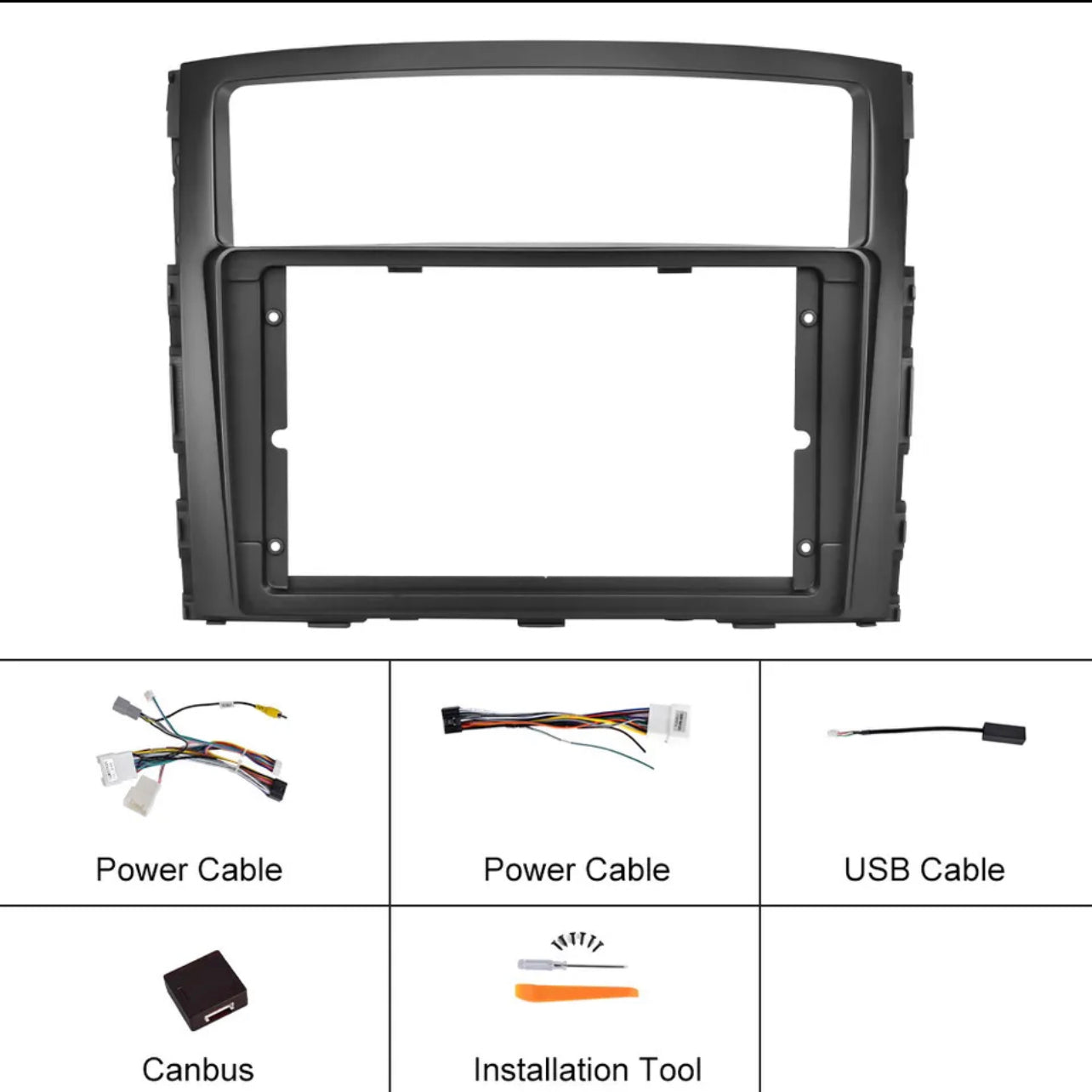 Mitsubishi Pajero 2006-2014 Apple Carplay & Android Auto Plug and Plug Head Unit Upgrade Kit